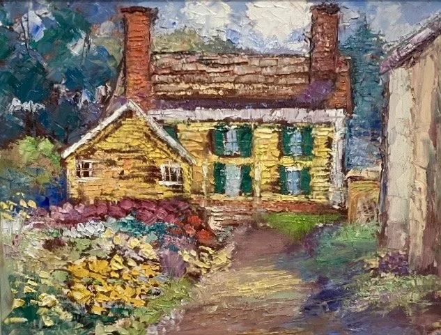 SOLD - The Garden at Flo Gris, plein air 11 X 14"