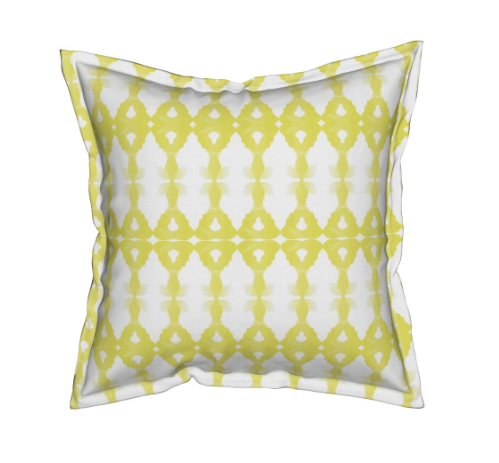 Watercolor Lattice Pattern Fabric