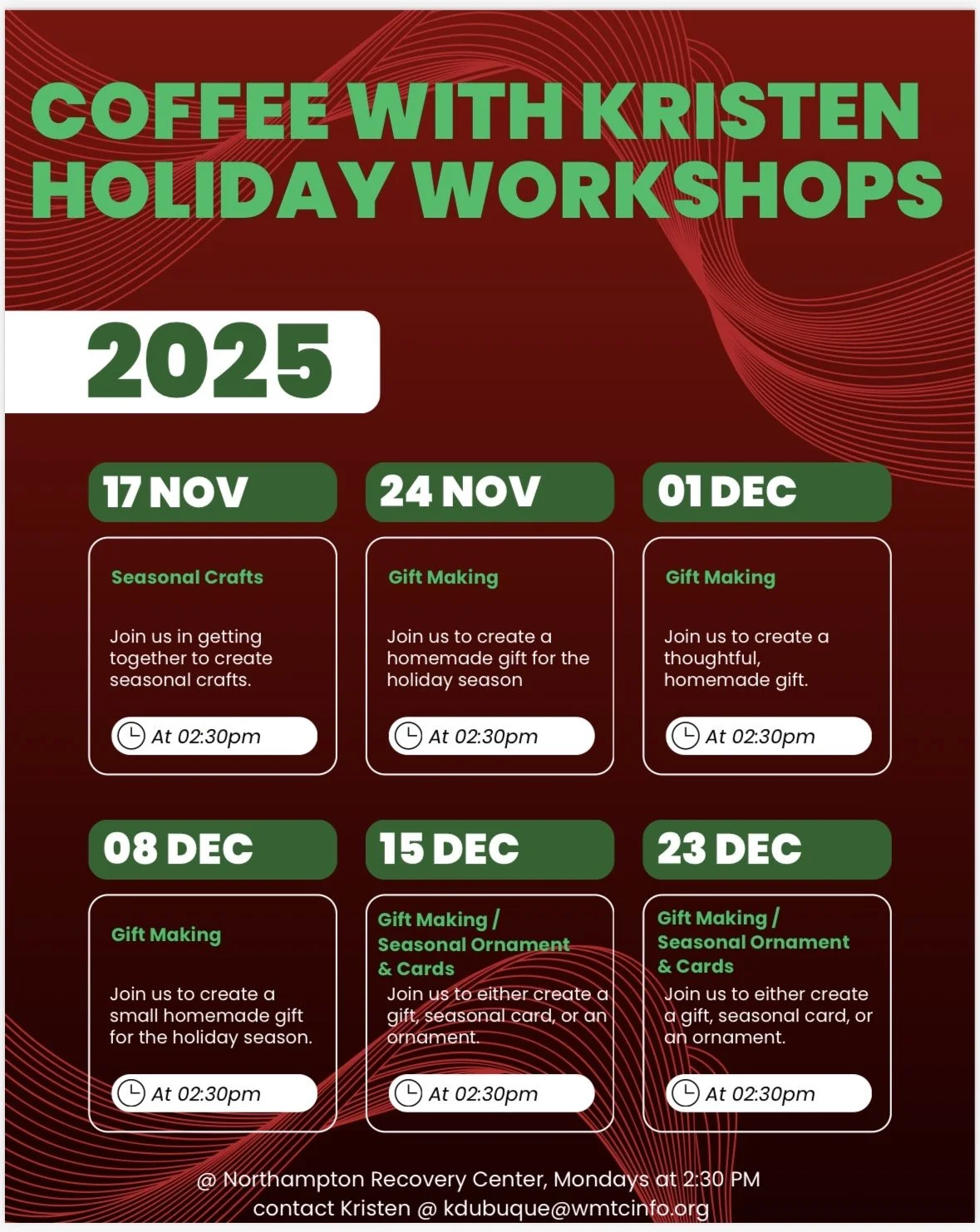 Coffee Hour With Kristen Holiday  Crafts Workshop Edition