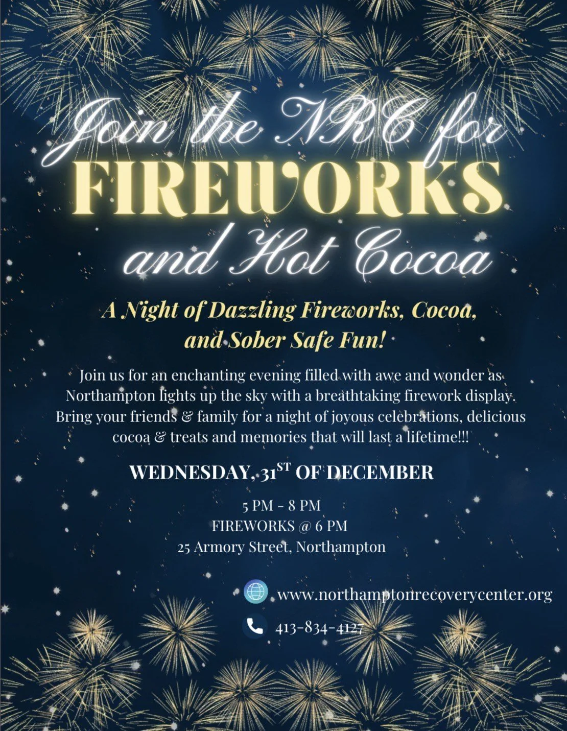 New Years Eve Fireworks &amp; Cocoa At The NRC
