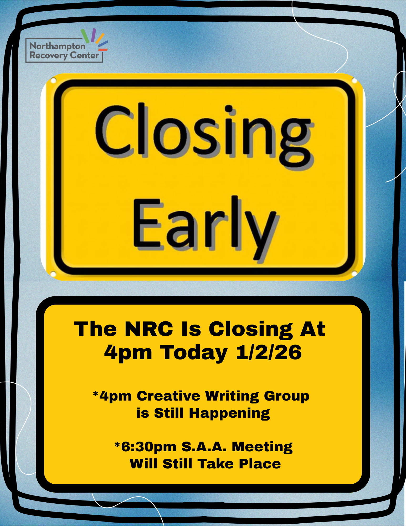 NRC Closing Early Today At 4pm