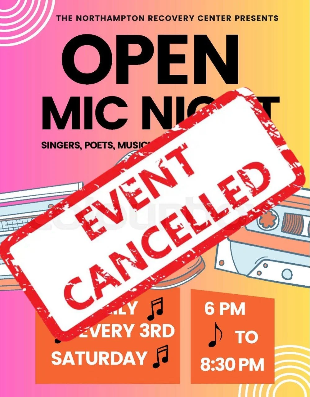 NRC OPEN MIC Night CANCELLED