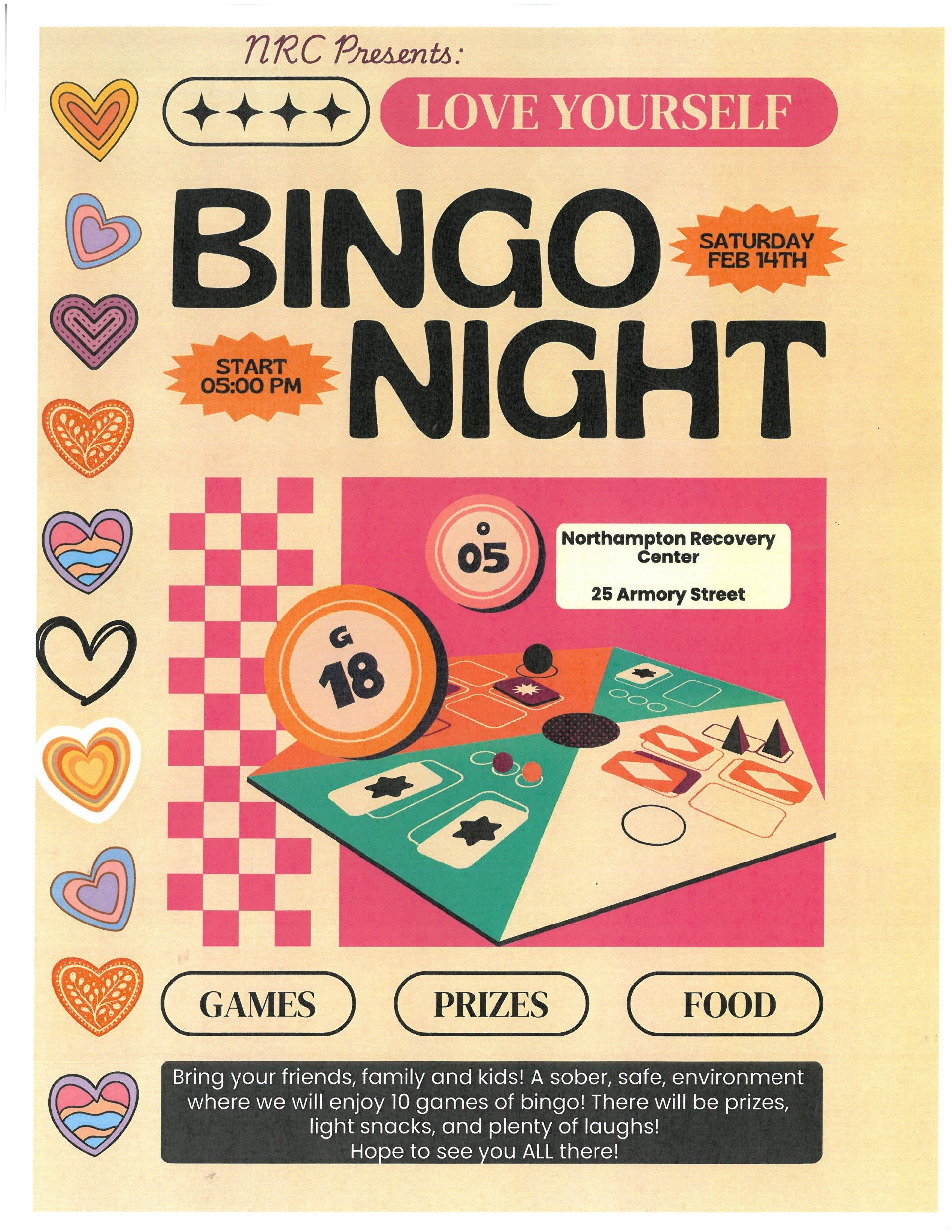 Monthly Family BINGO Night: Second Saturday of Each Month