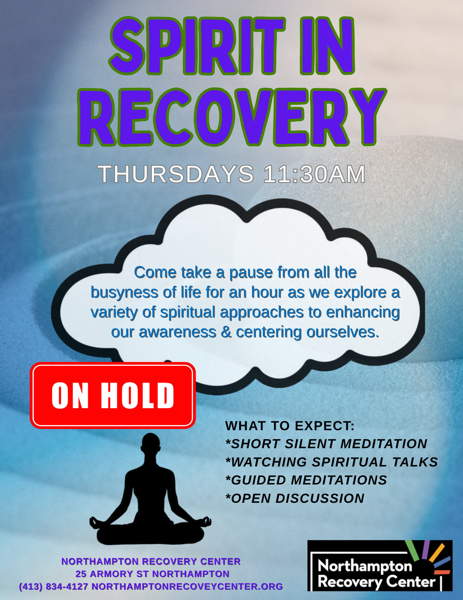 Spirit In Recovery ON HOLD FOR NOW