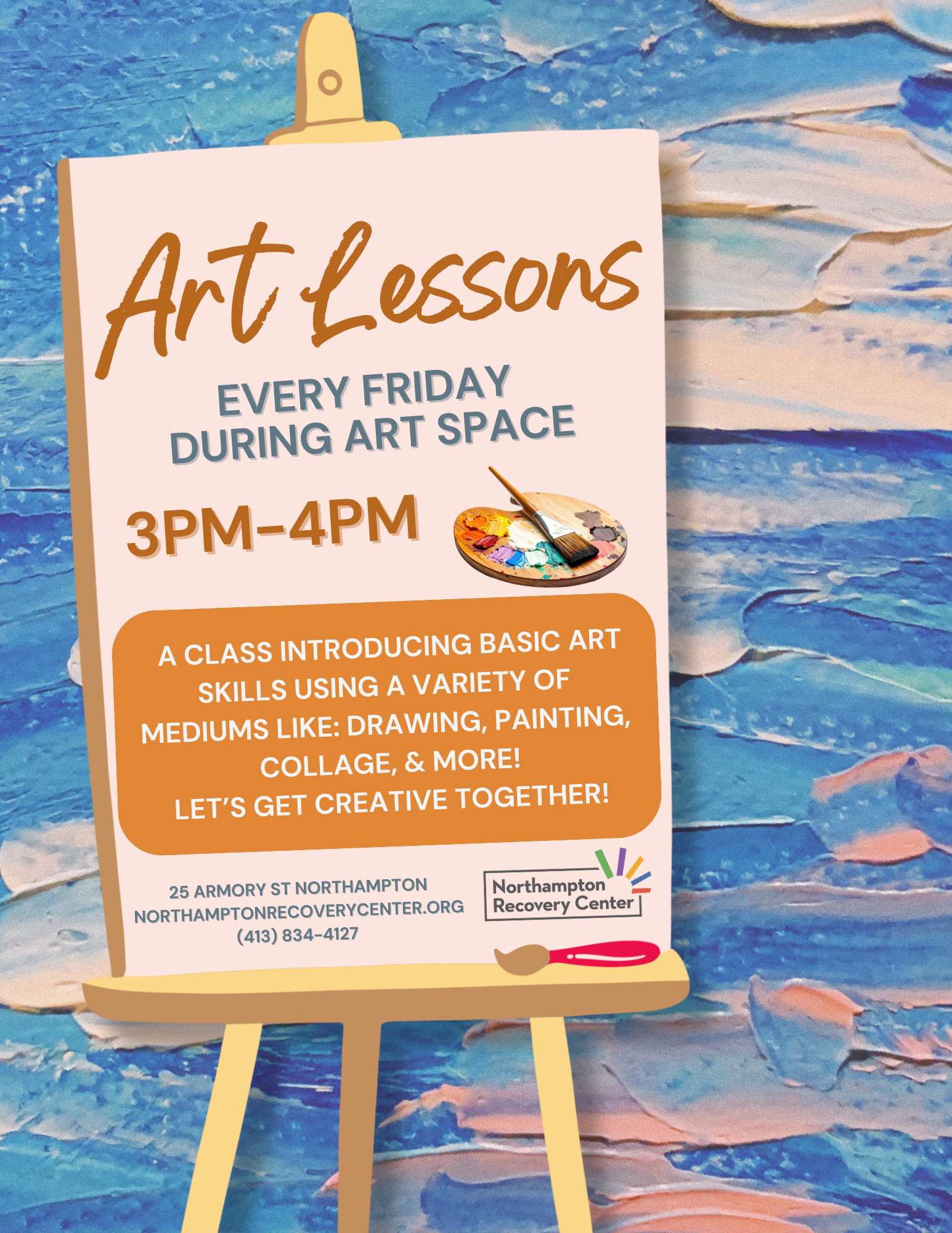 Art Lessons With Jane: Each Friday Afternoon 3pm-4pm