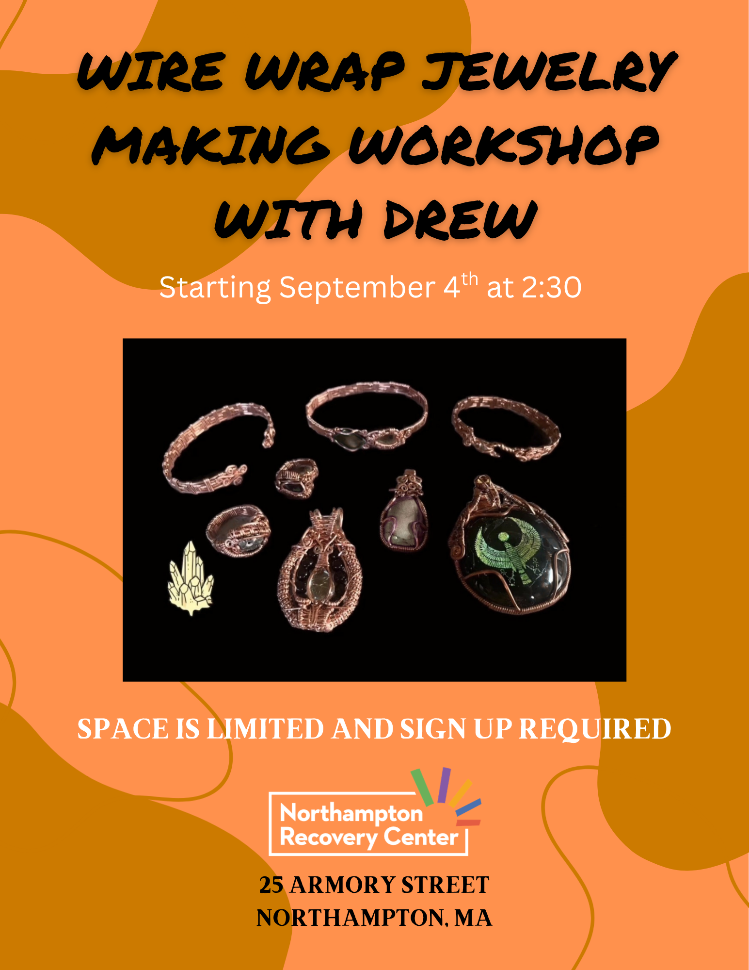 (New Group!) Wire Wrap Jewelry Workshop: Wednesdays 10am