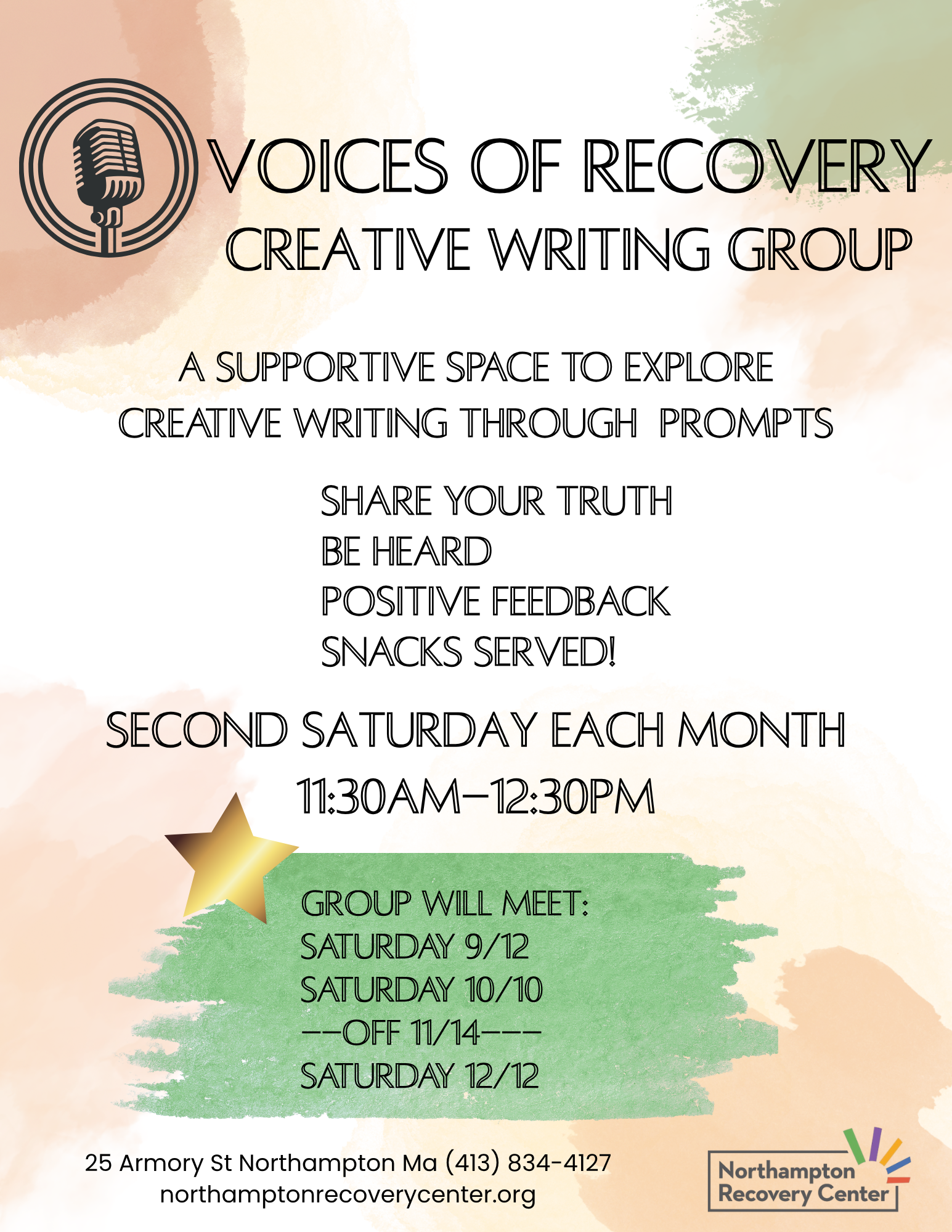 Voices of Recovery (Every Second Saturday of the Month 11:30am)