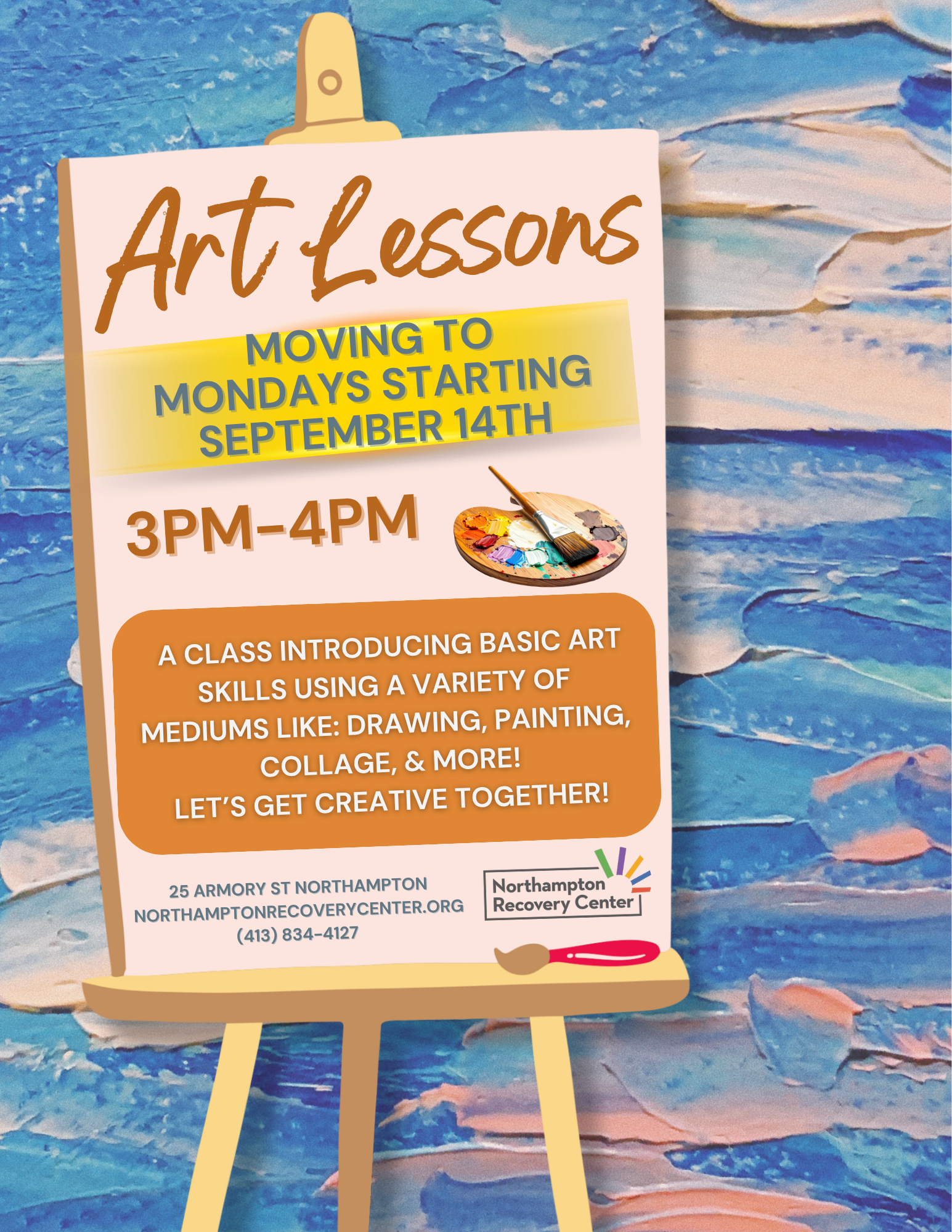 Art Lessons With Jane: Will Be Moving To Mondays 3pm Starting 9/14