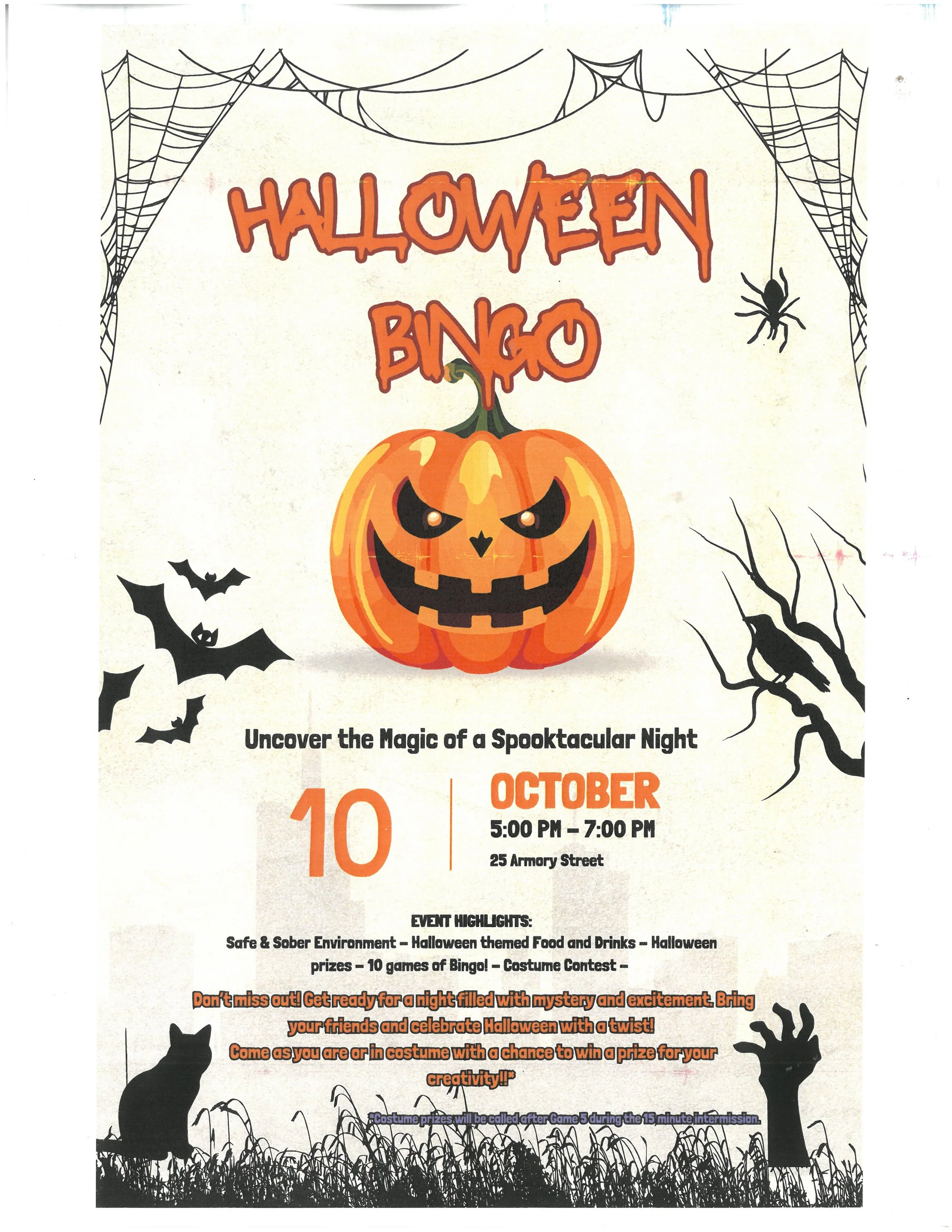 Halloween BINGO Night