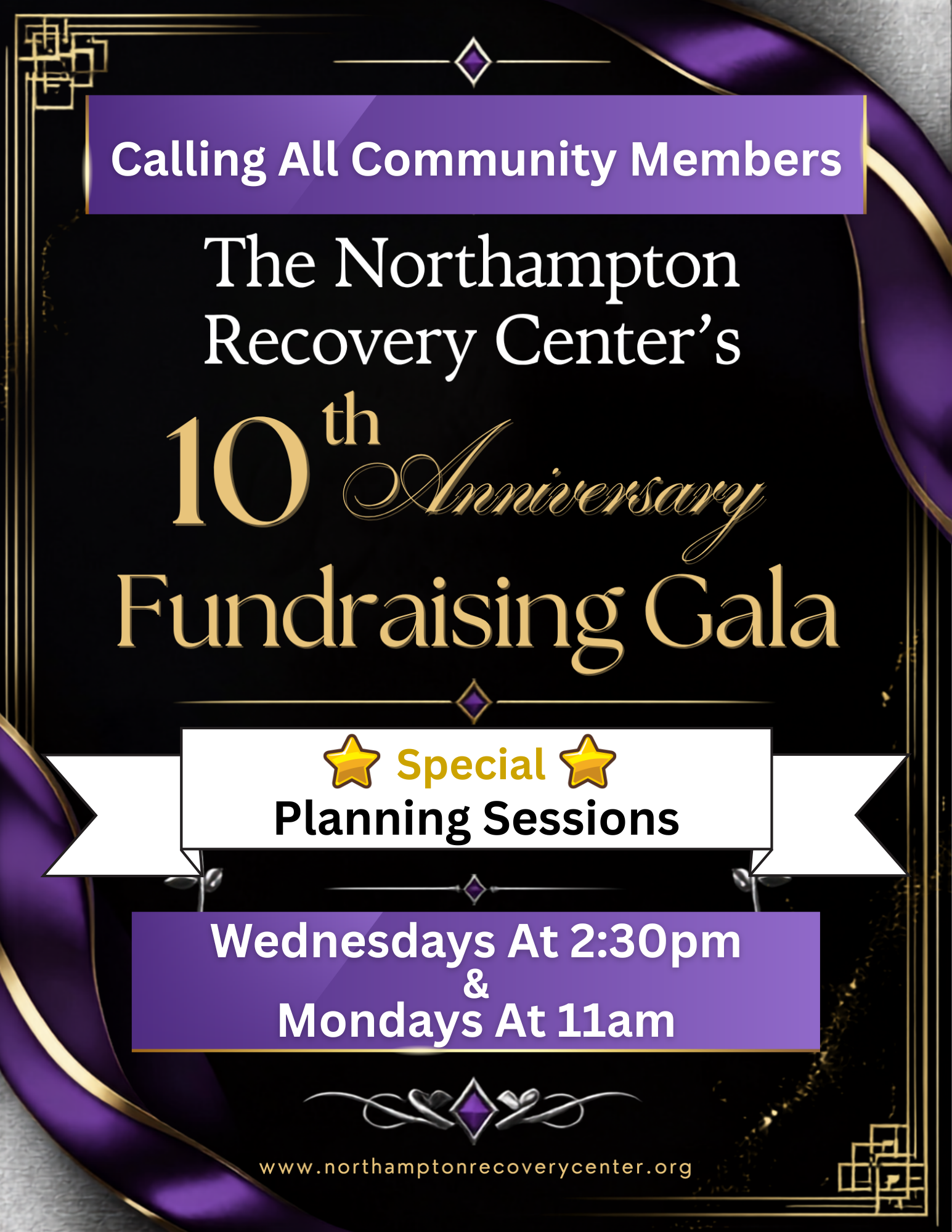 NRC 10th Anniversary Planning Sessions Wednesdays 2:30pm