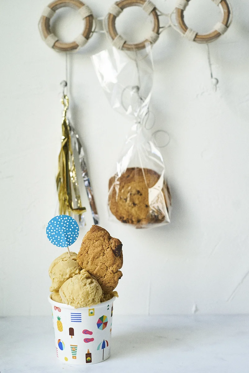 Baked apricot ice cream