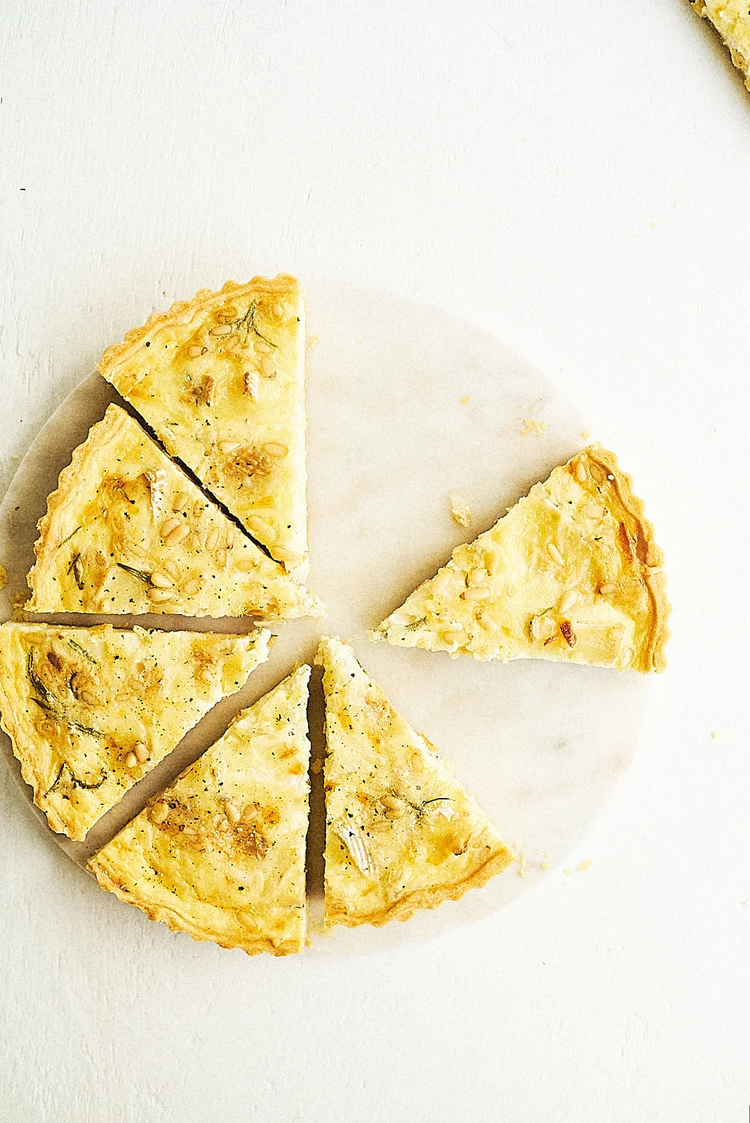 All cheese quiche