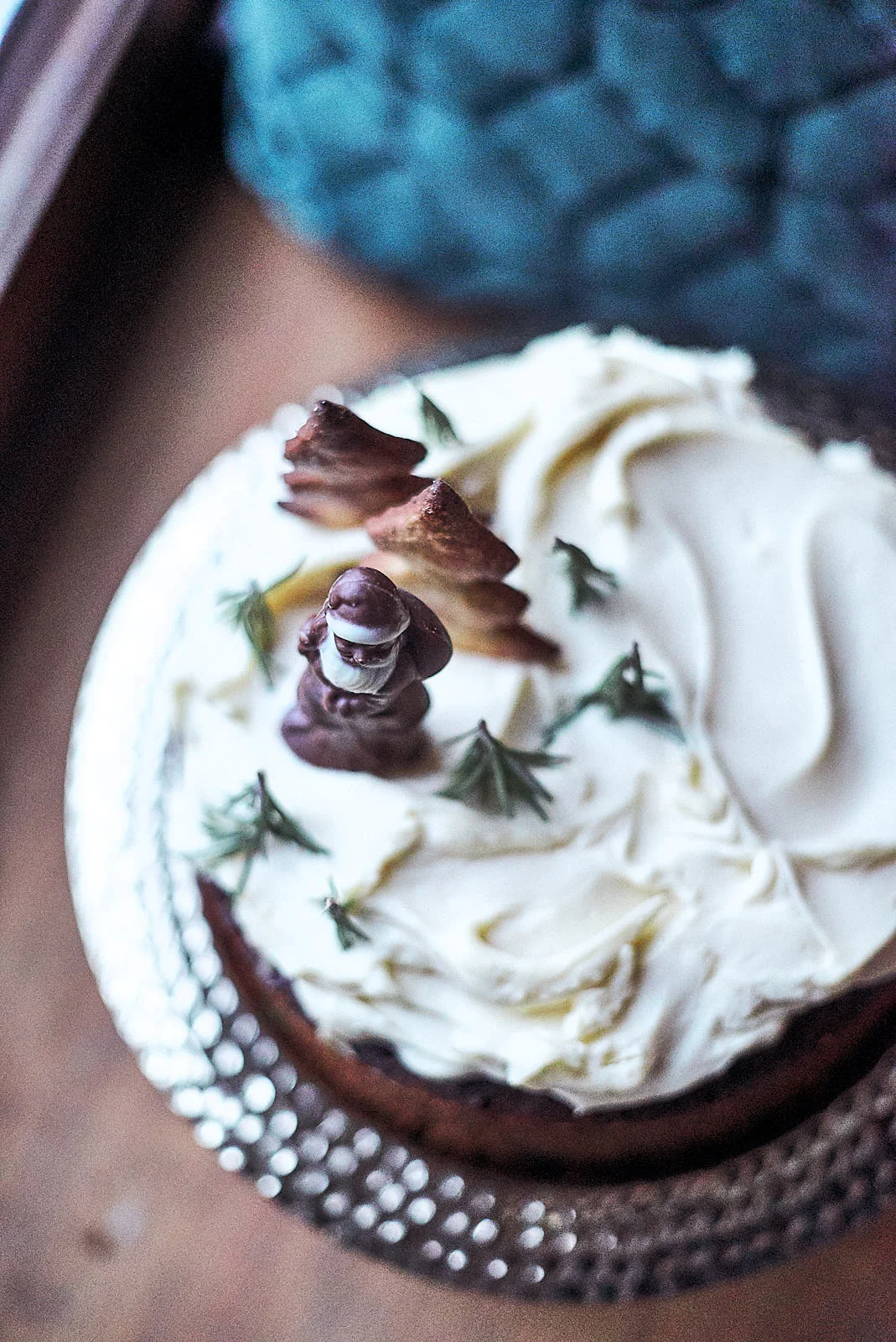 Christmas fig and walnut cake