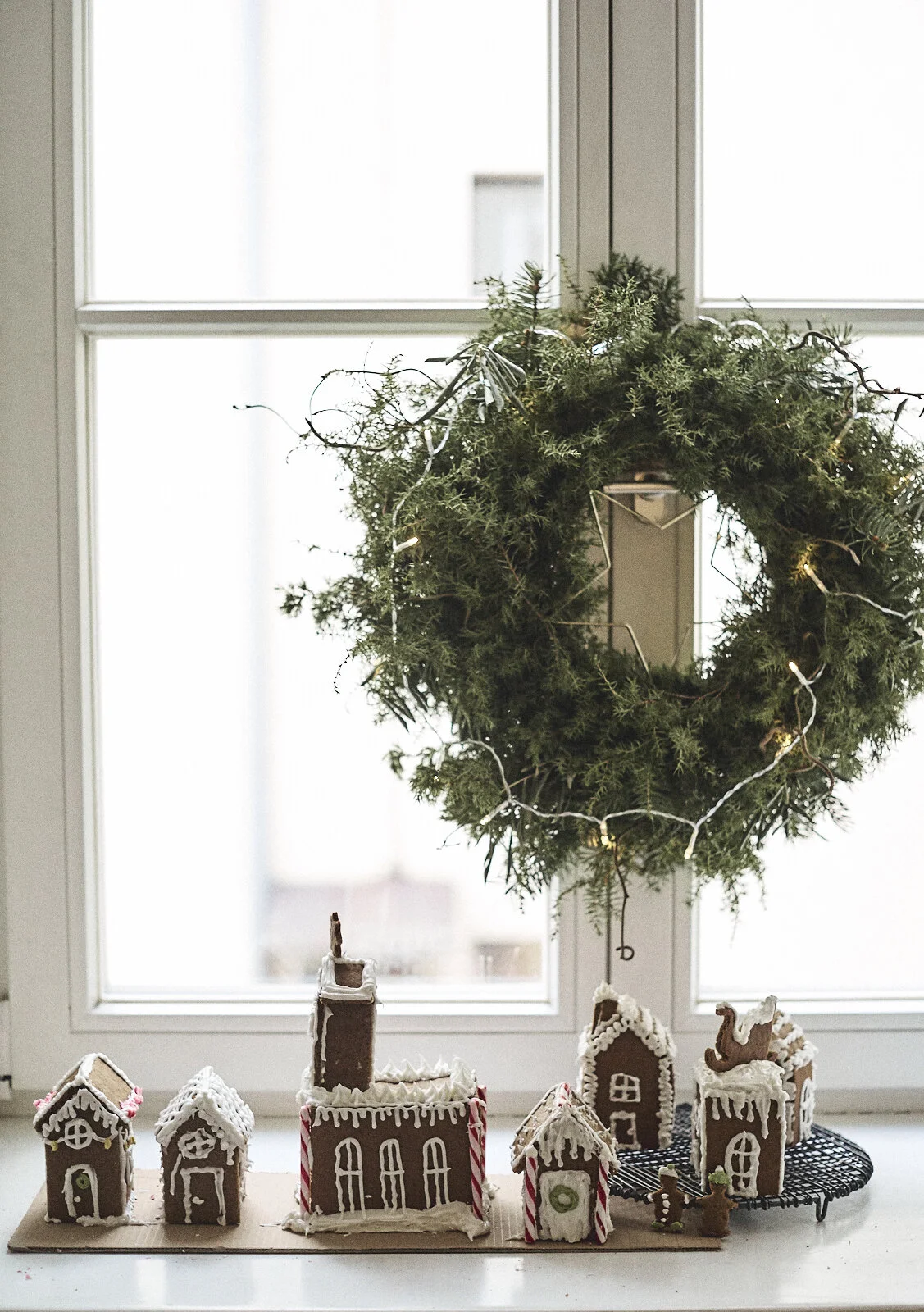 Our very first gingerbread city