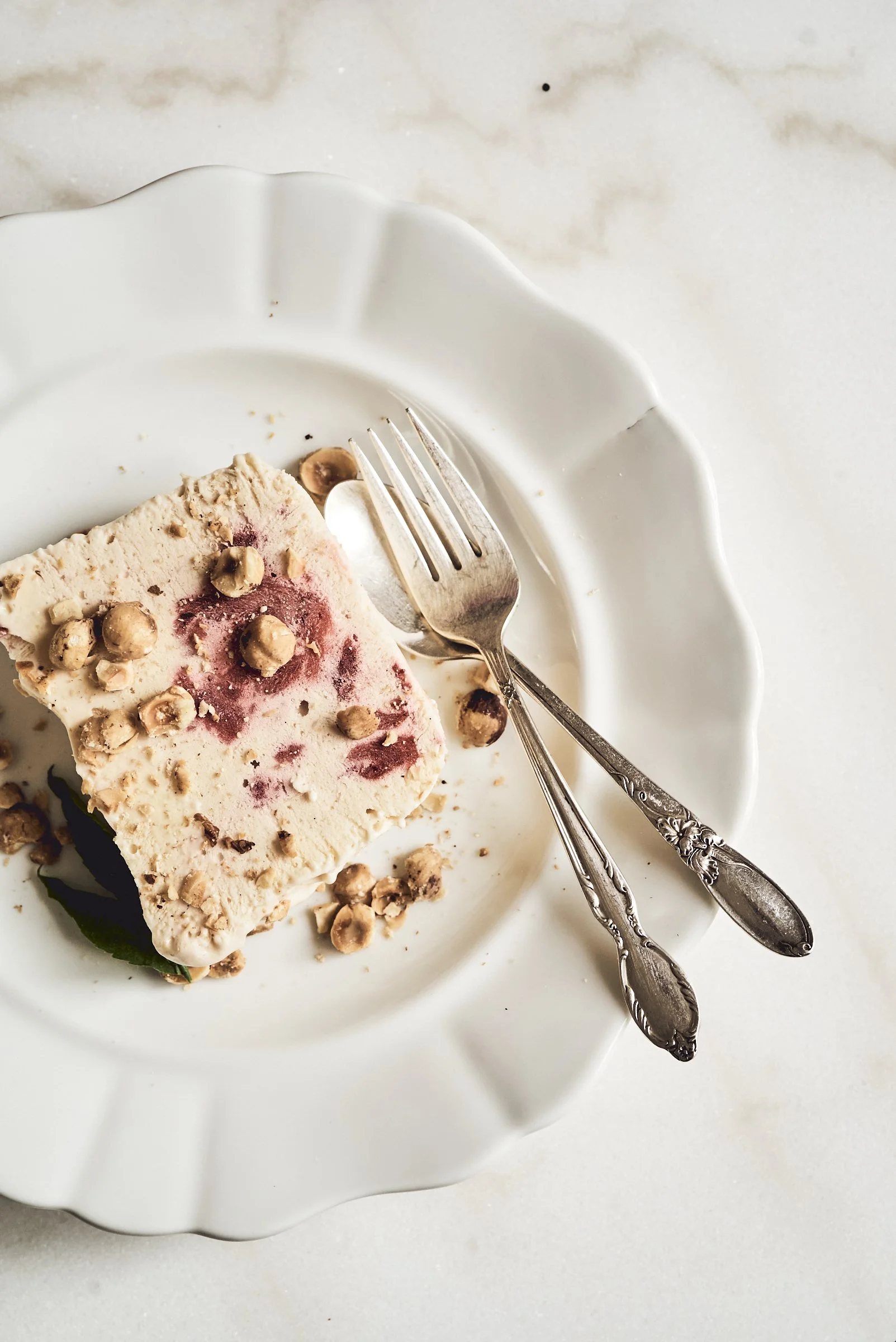 Strawberry semifreddo