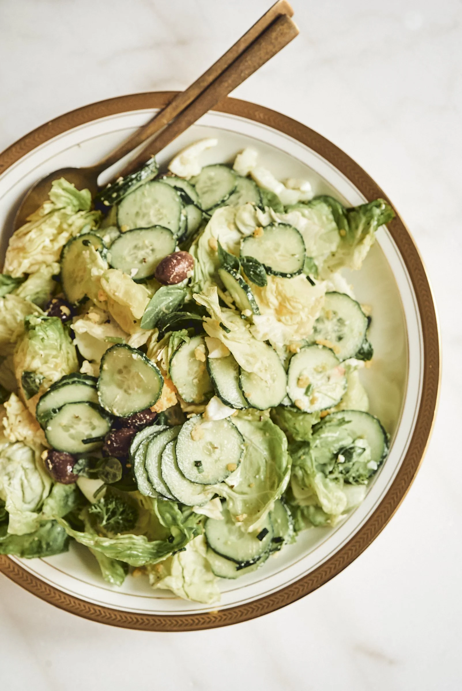 Egg and cucumber salad