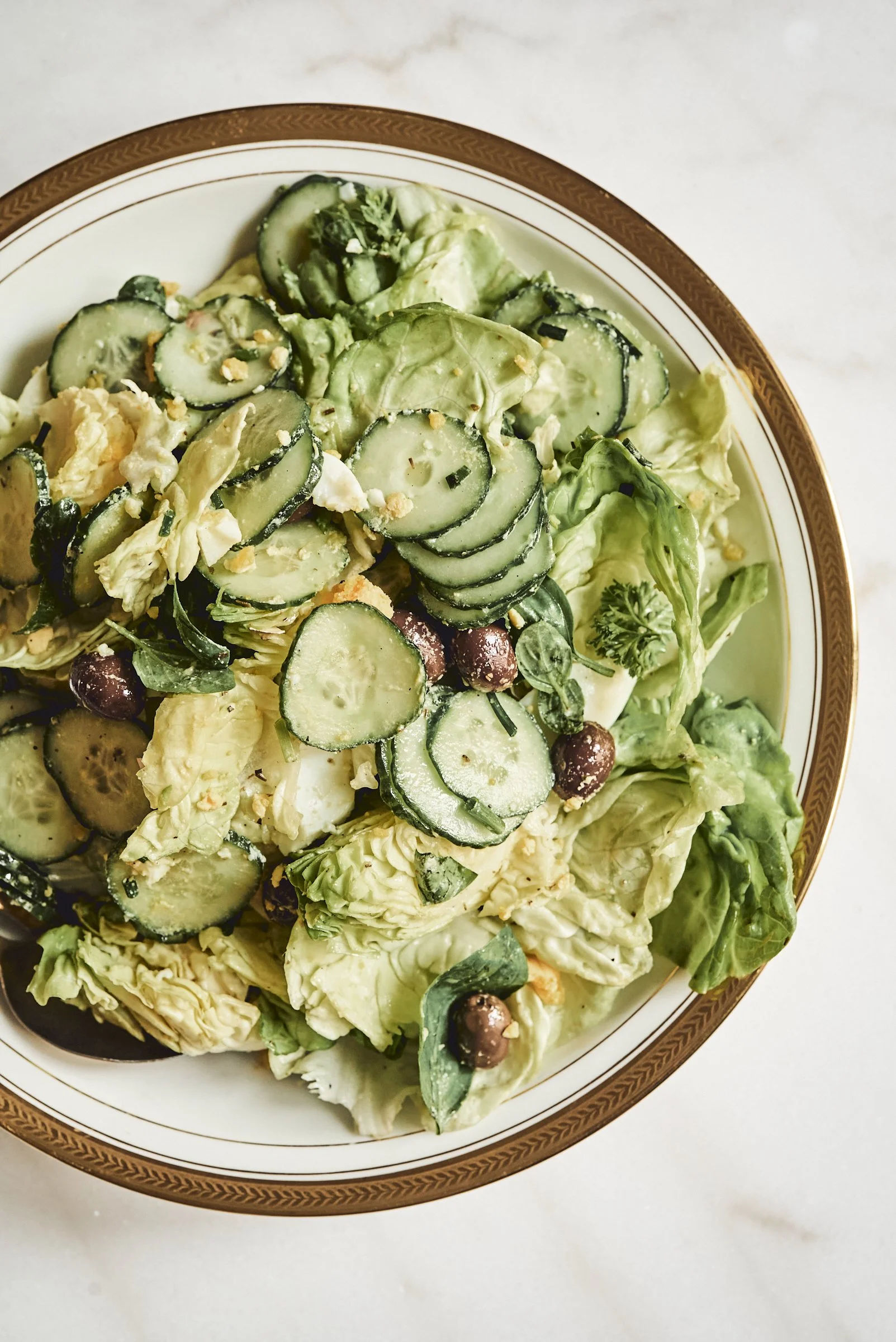 Egg and cucumber salad