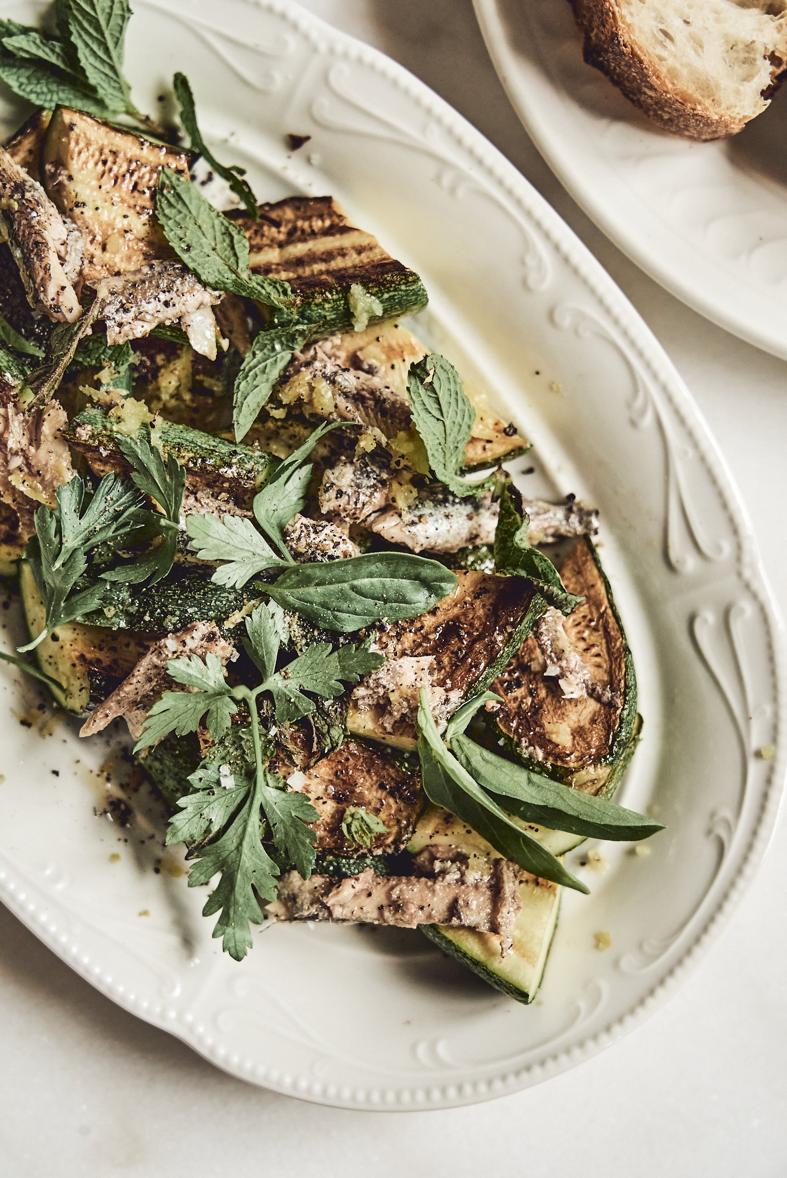 Zucchinis and anchovies