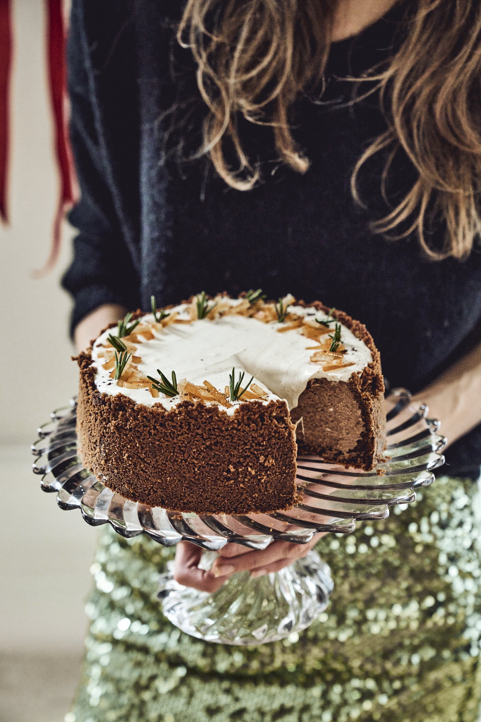 chocolate and ginger cookie cheesecake