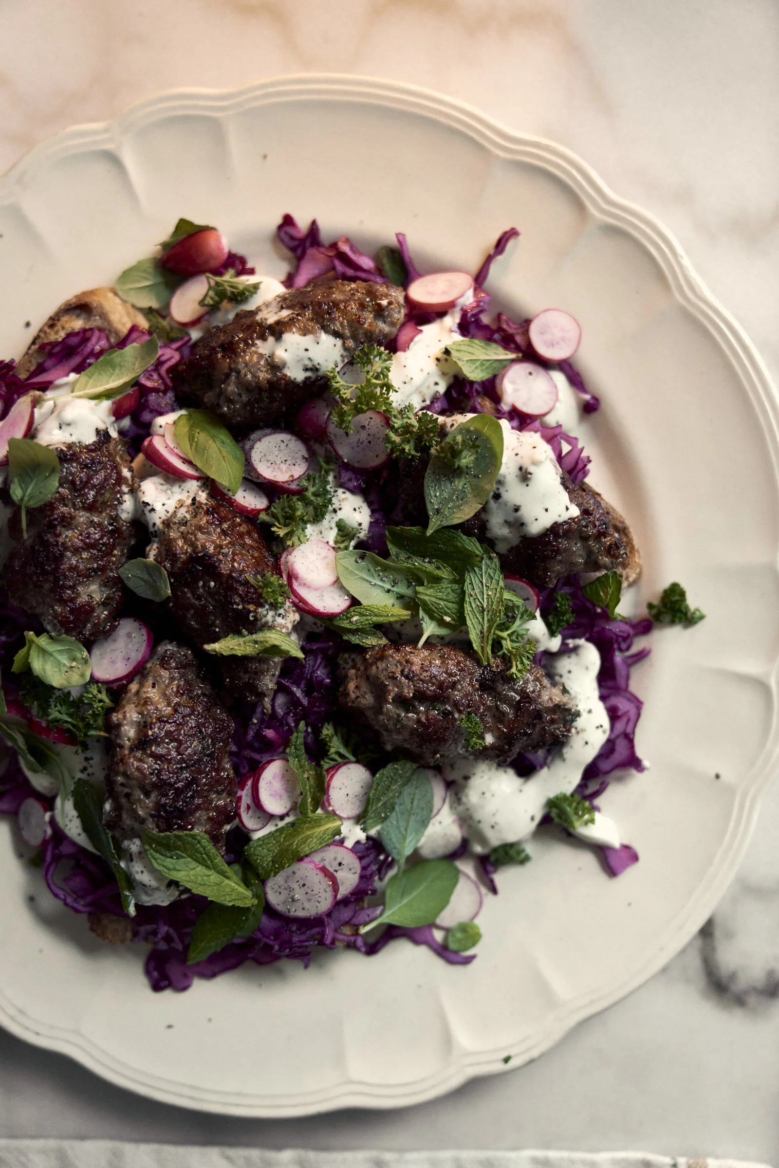 Koftas and bread