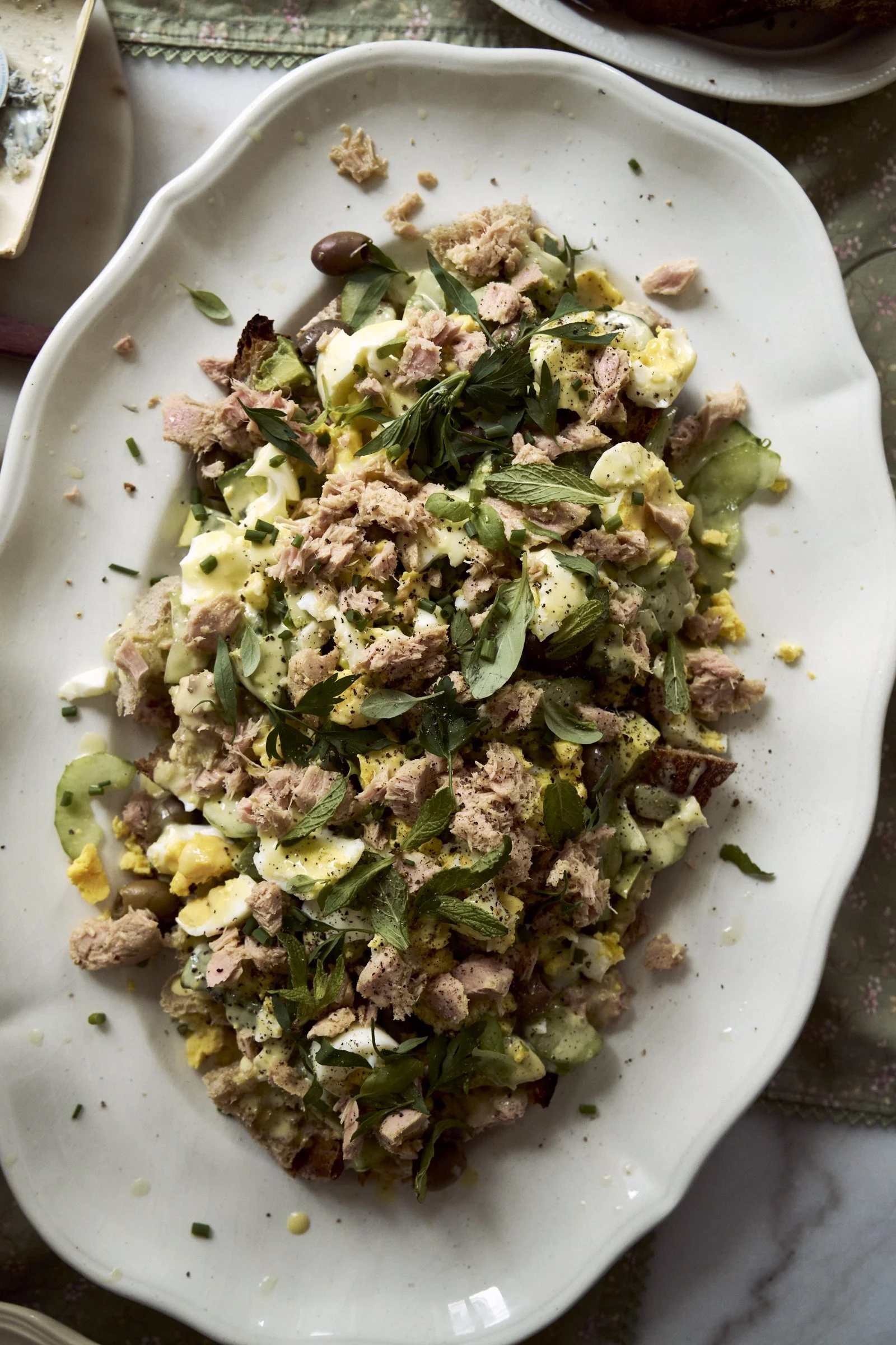 Reinvented tuna sandwich salad
