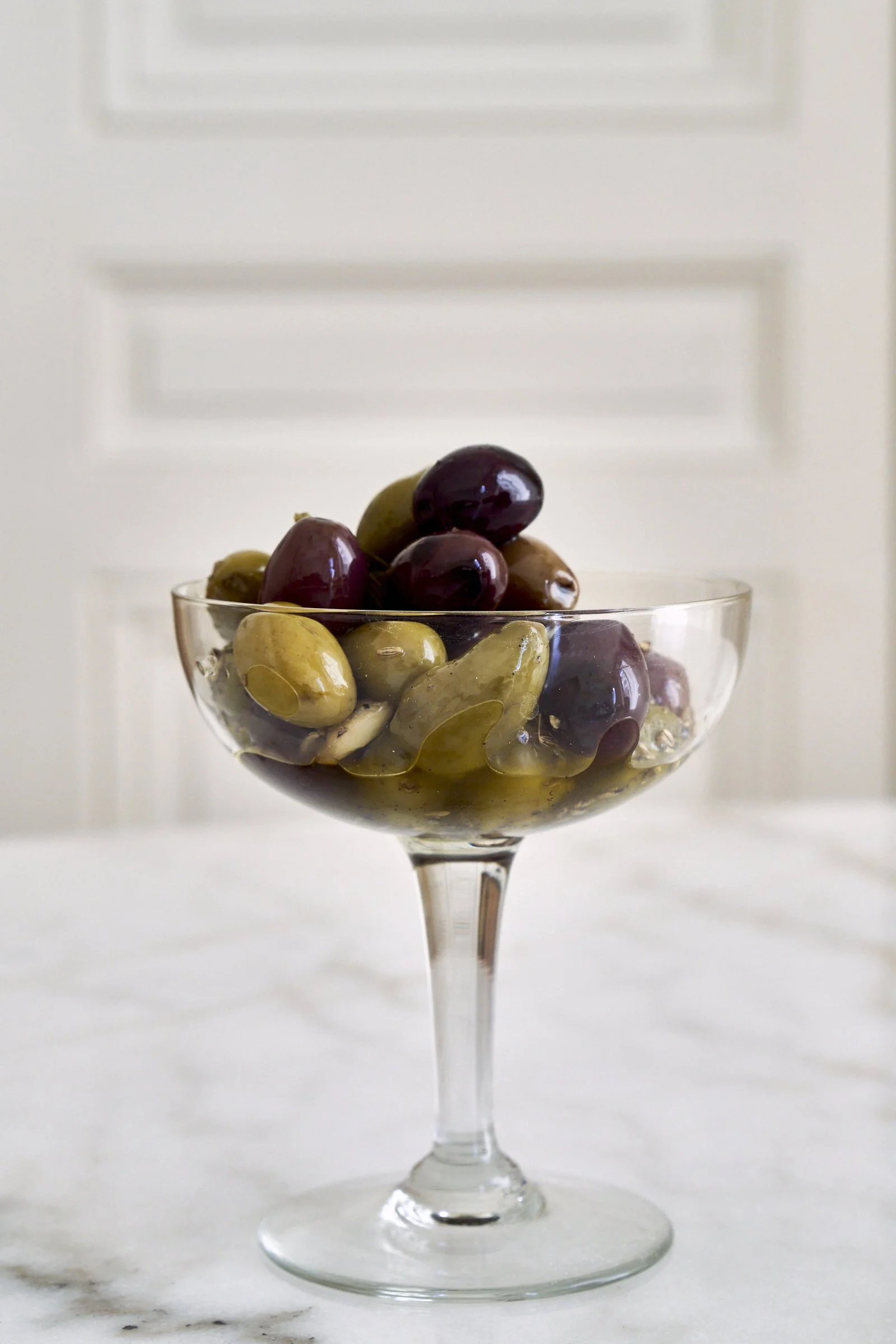 Simple marinated olives