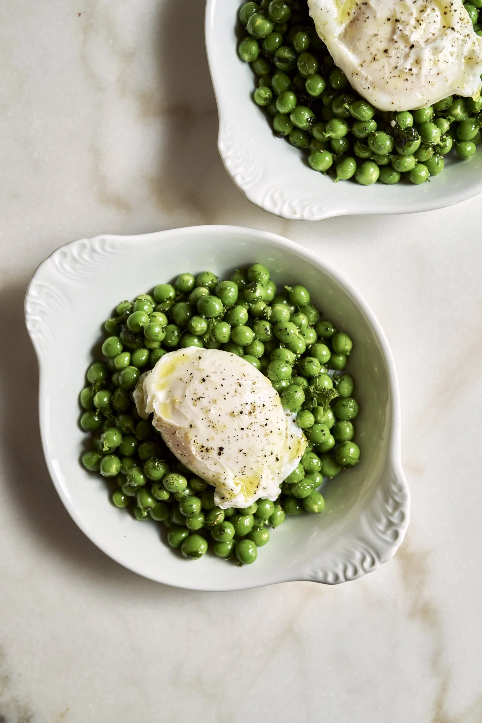 Peas and eggs