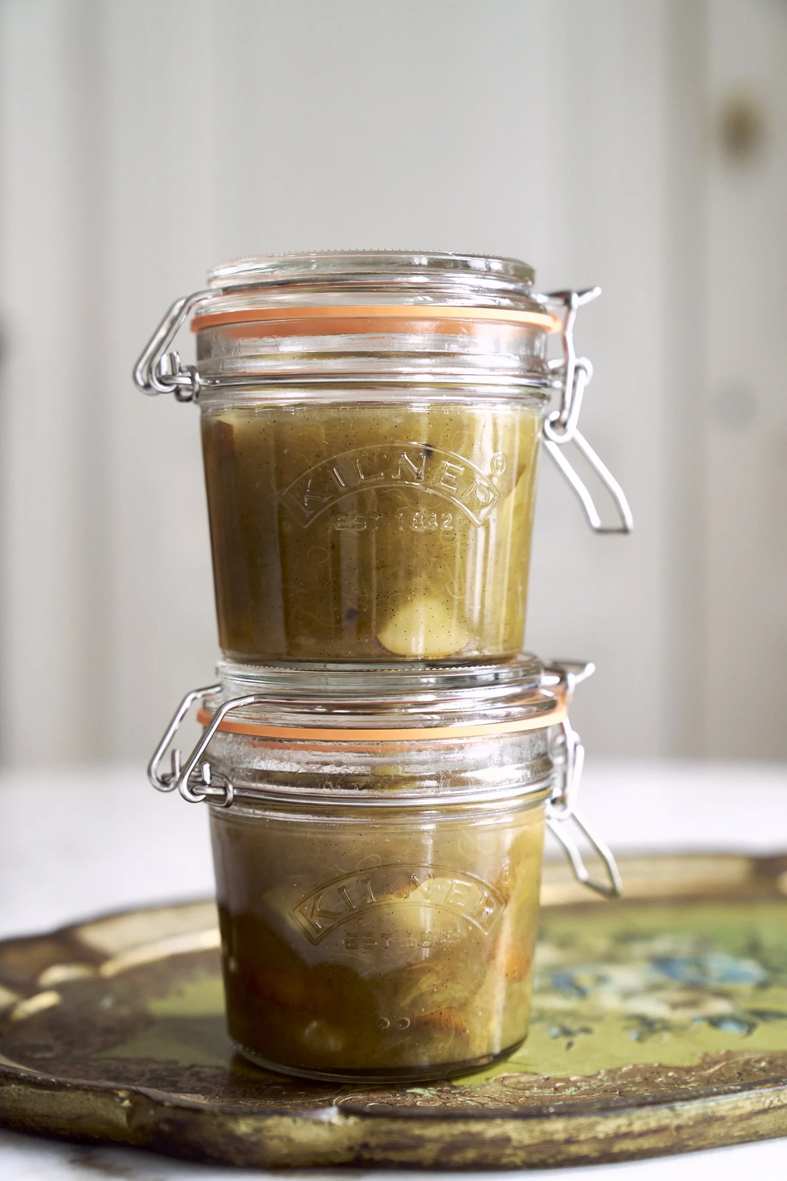 Rhubarb and pear jam