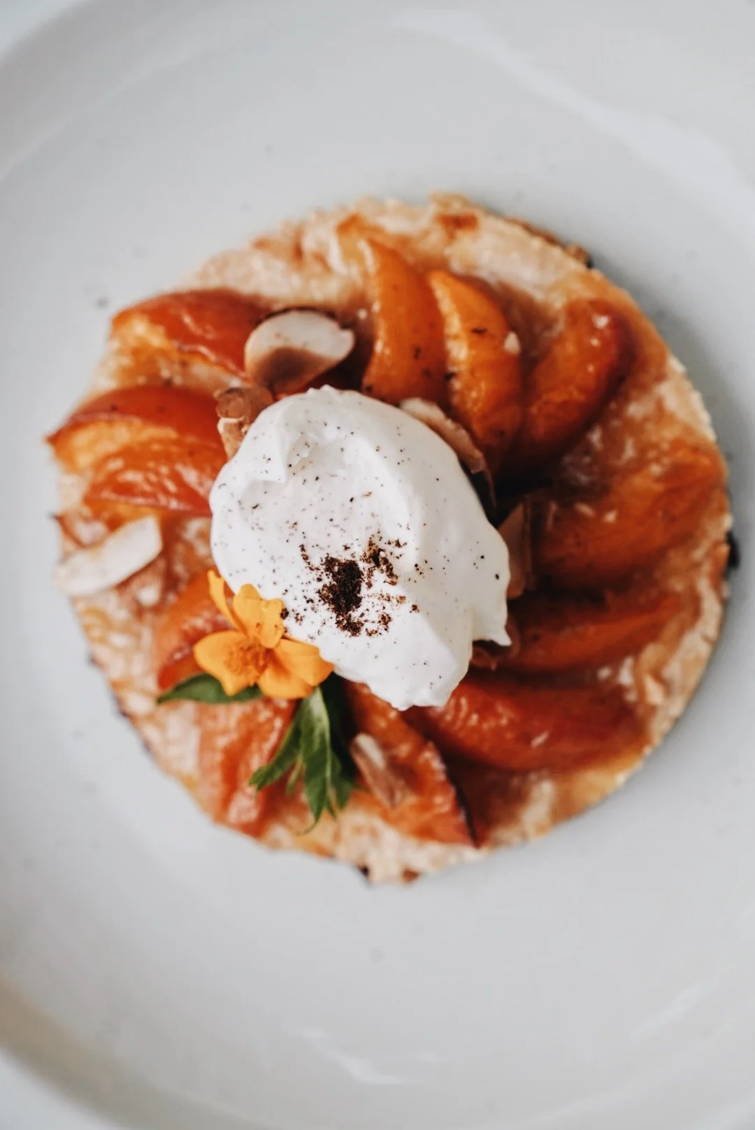 Apricot and cognac dessert
