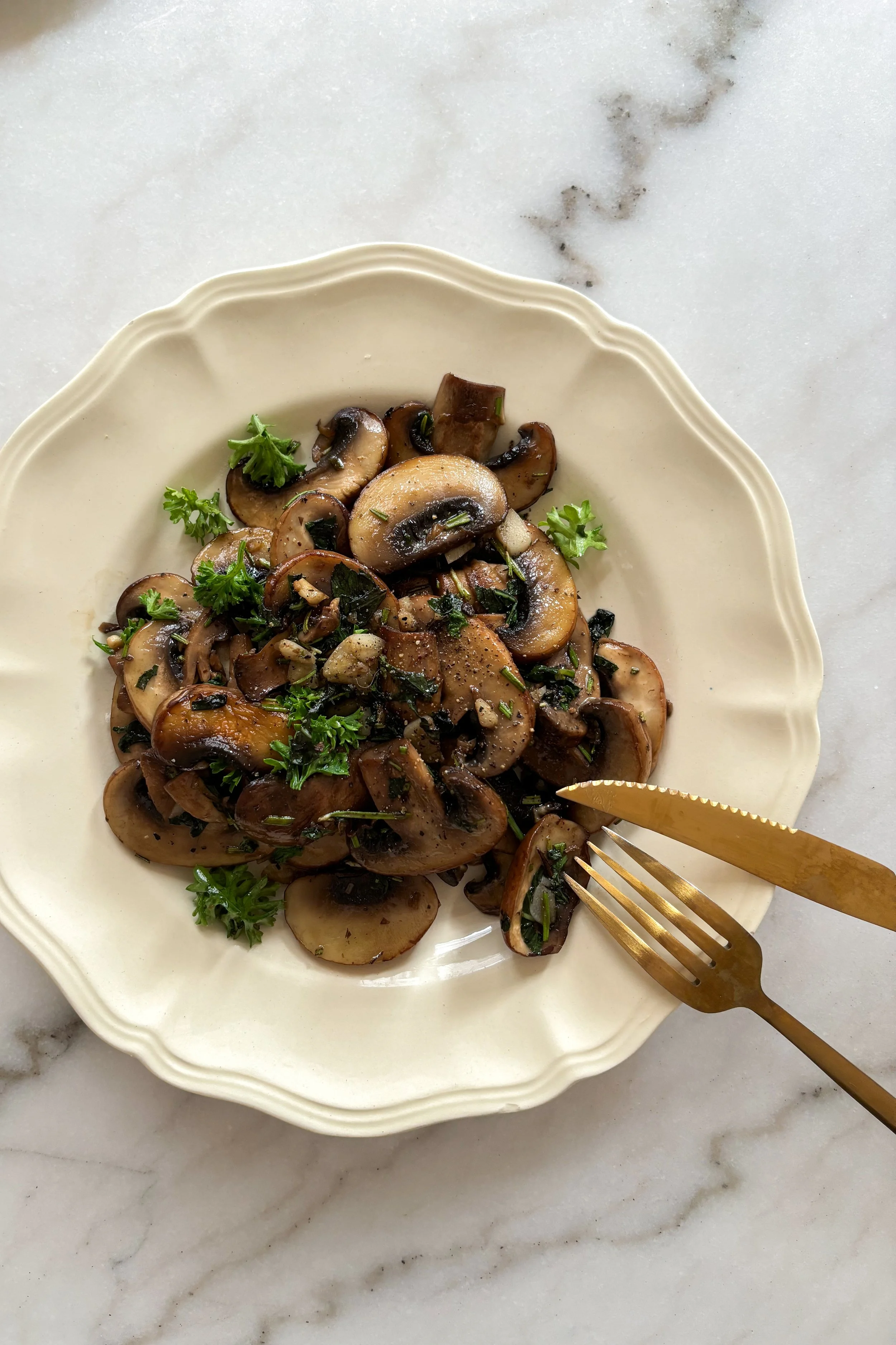 Dinner for 1. Mushrooms