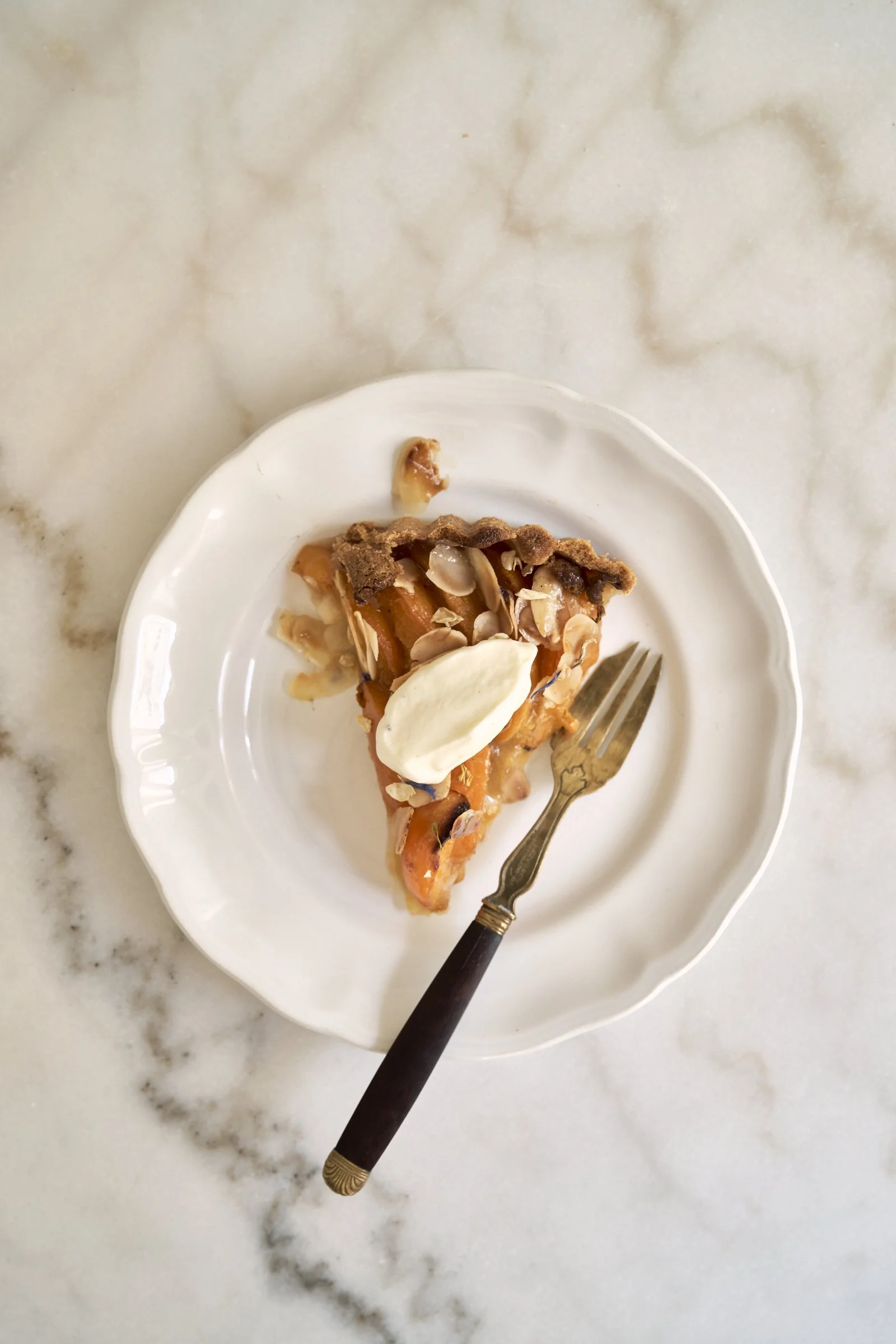 Apricot and Grand Marnier tart