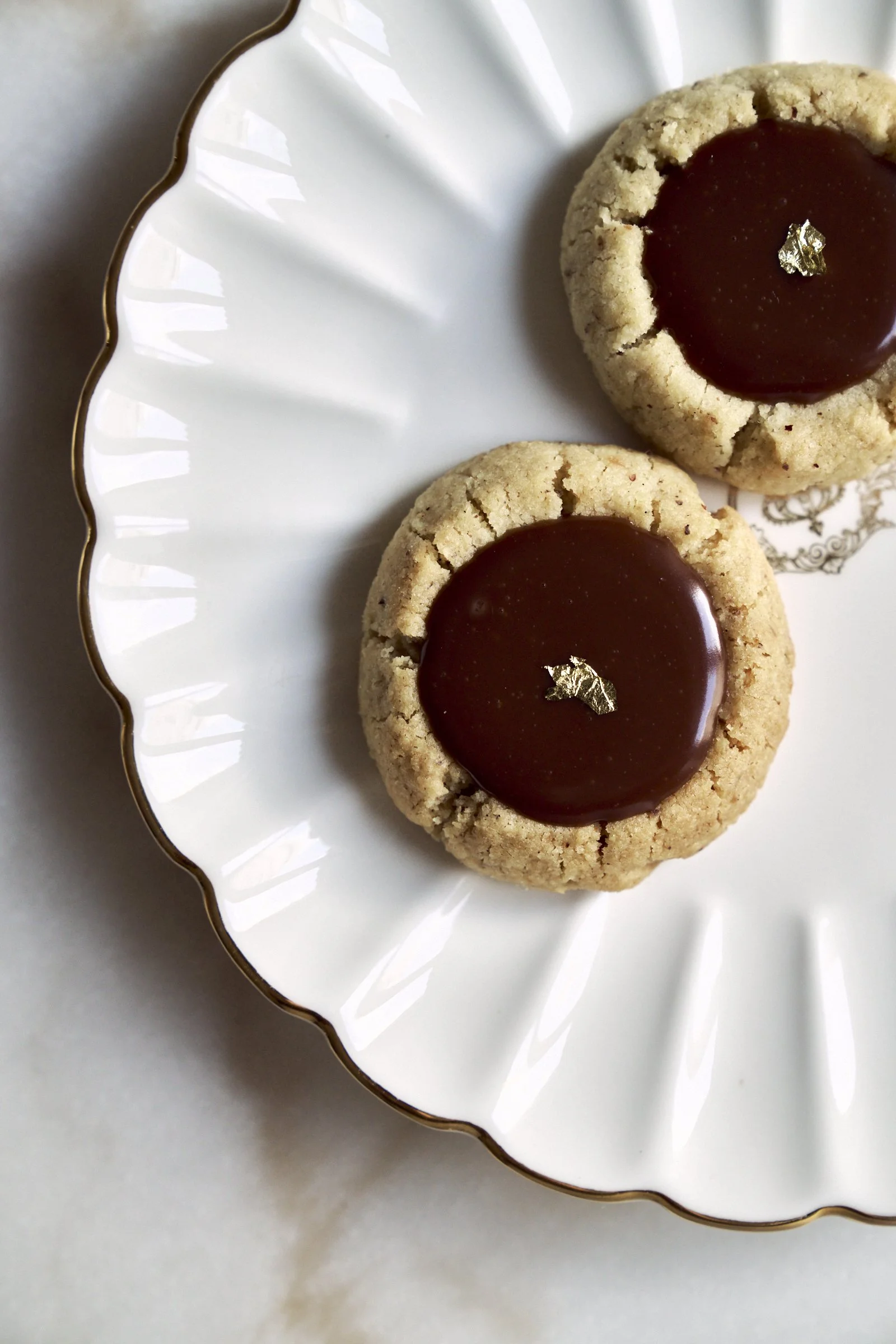 Hazelnut and chocolate cookies