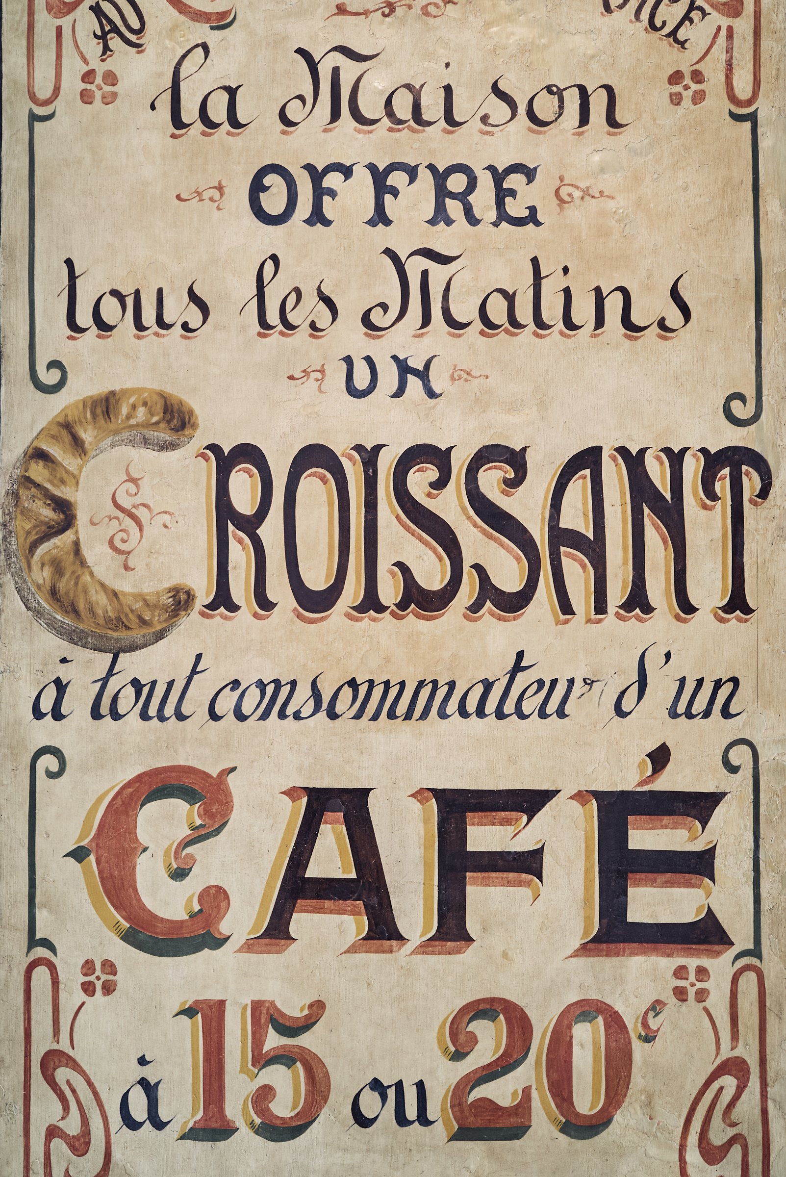 On bread and croissants