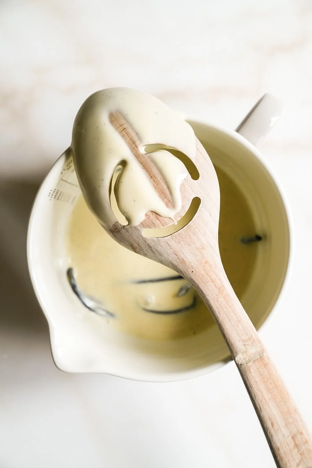 Creme anglaise with orange blossom water