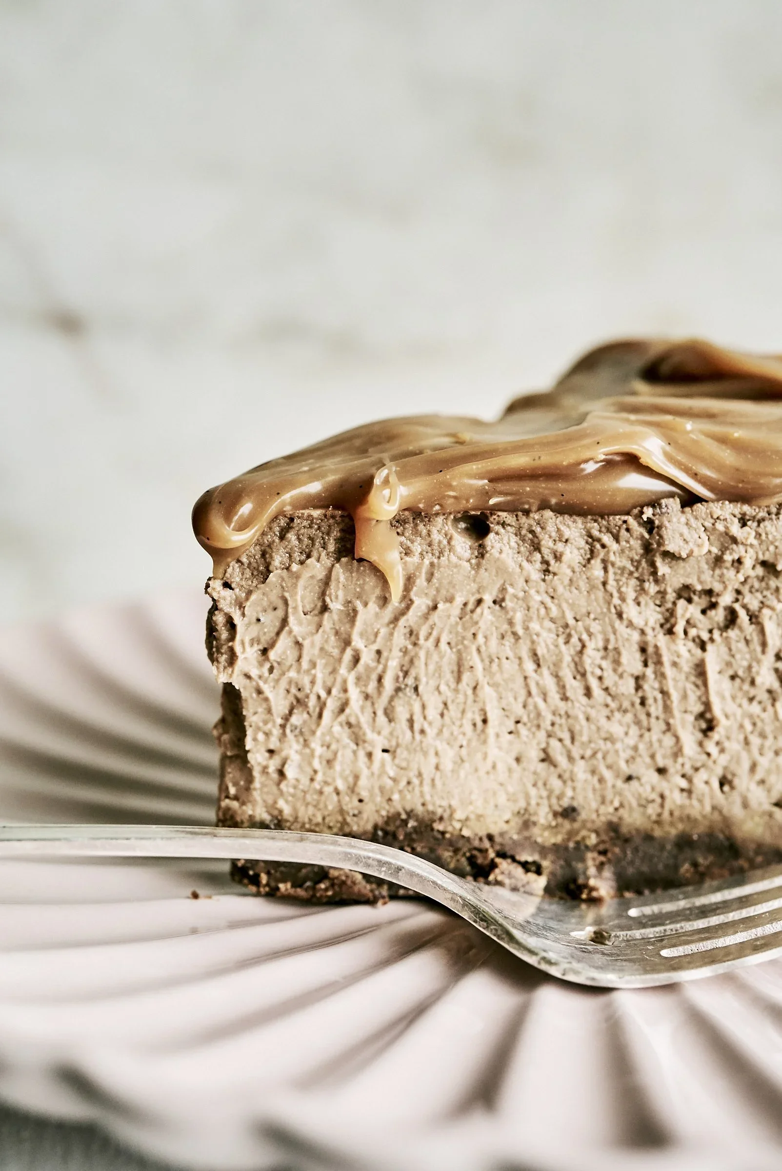 Chocolate and coffee cheesecake