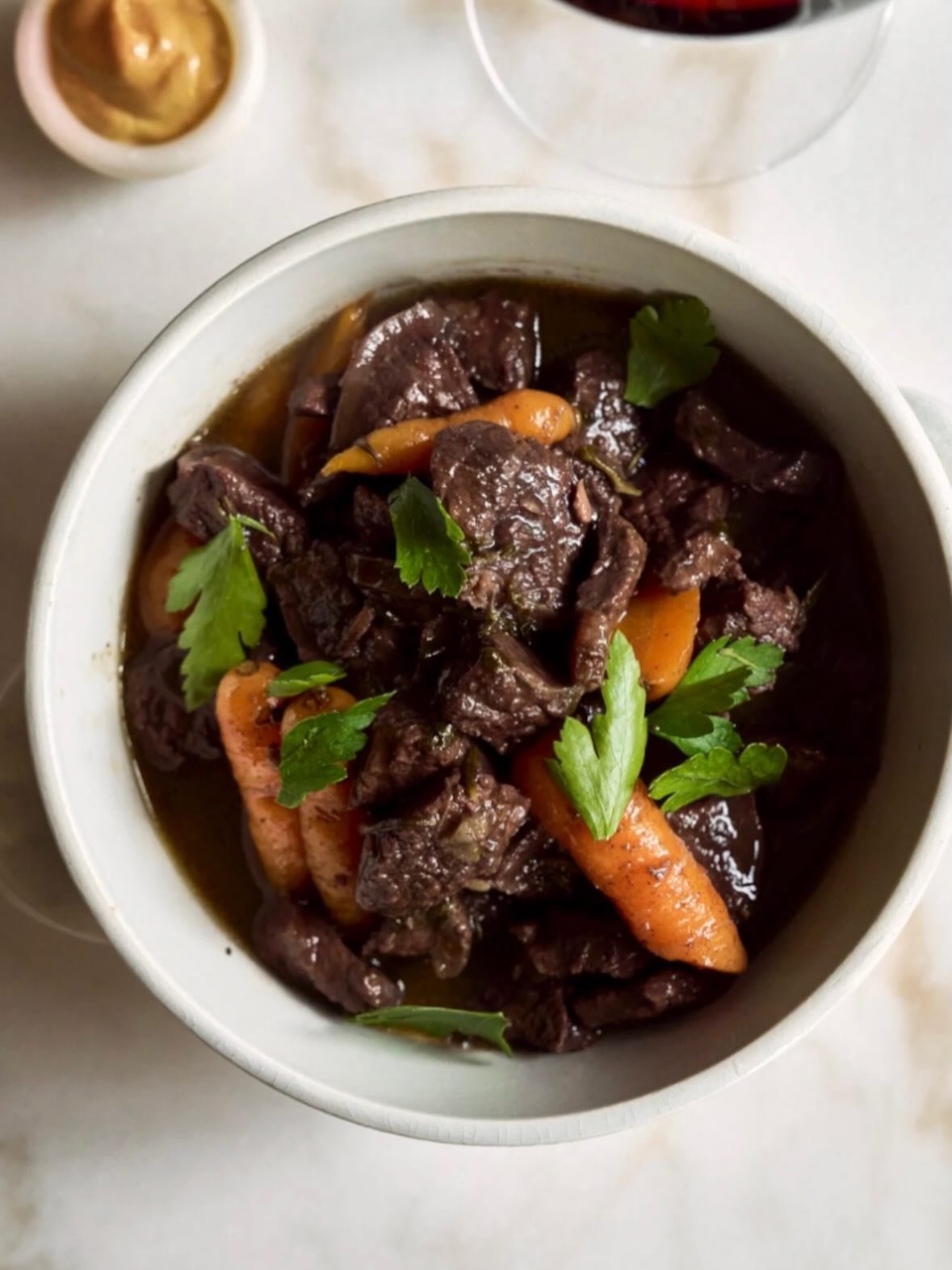 From boeuf en daube and &oelig;ufs mayonnaise with cheesy potato pur&eacute;e, to mackerel rillettes, ham with chicory and pear crumble (a family recipe from Michael and Josette, whom I met while working on my last book). I&rsquo;ve got you covered f