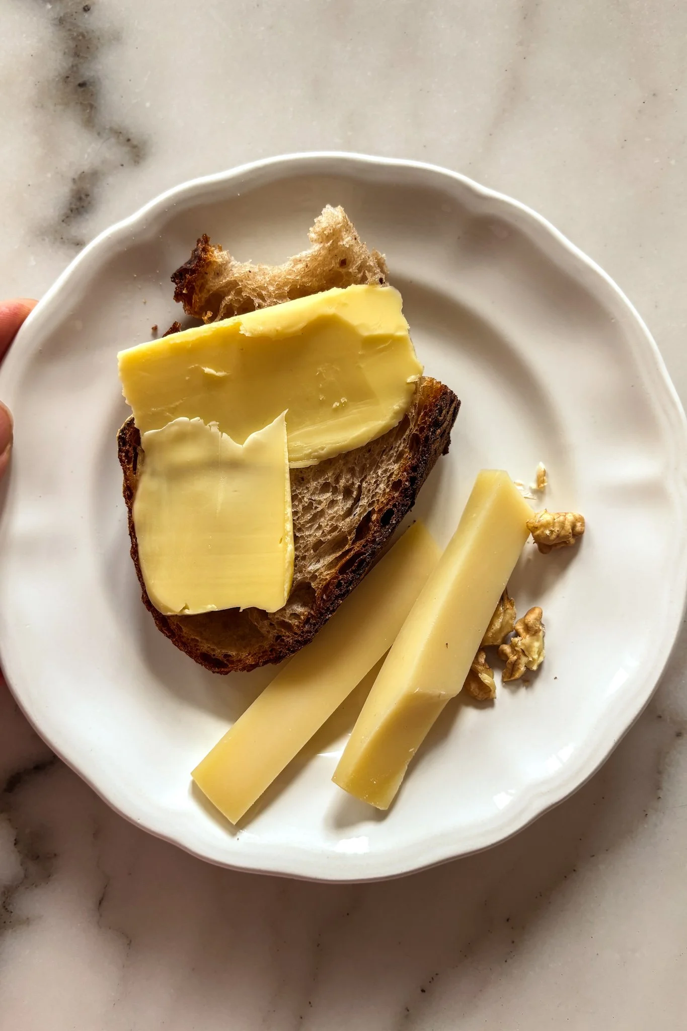  Nothing is as good as freashly baked bread, butter, Comte and walnuts from Grenoble 