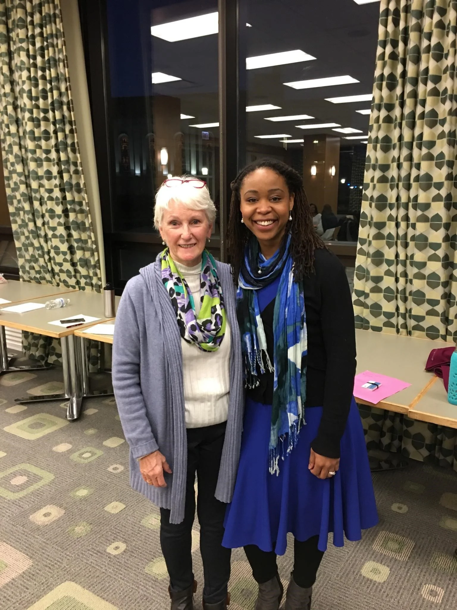 Chauntay Brenord and Mary Charles, Director of Target New Transitions