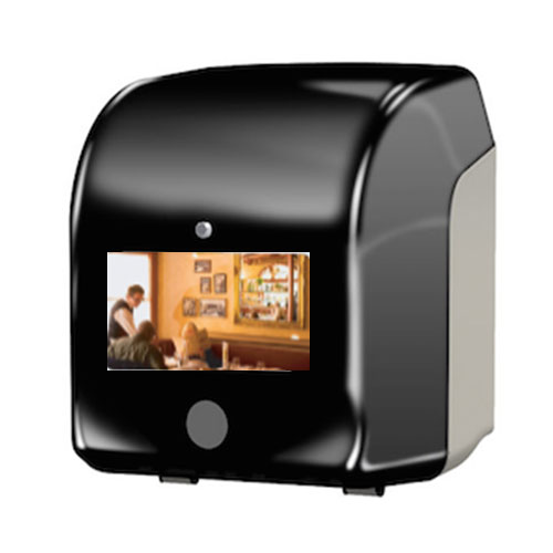 Hands Free Paper Towel Dispenser with 7"&nbsp;LCD&nbsp;Screen (Video Interchangeable via Wi-Fi or USB)