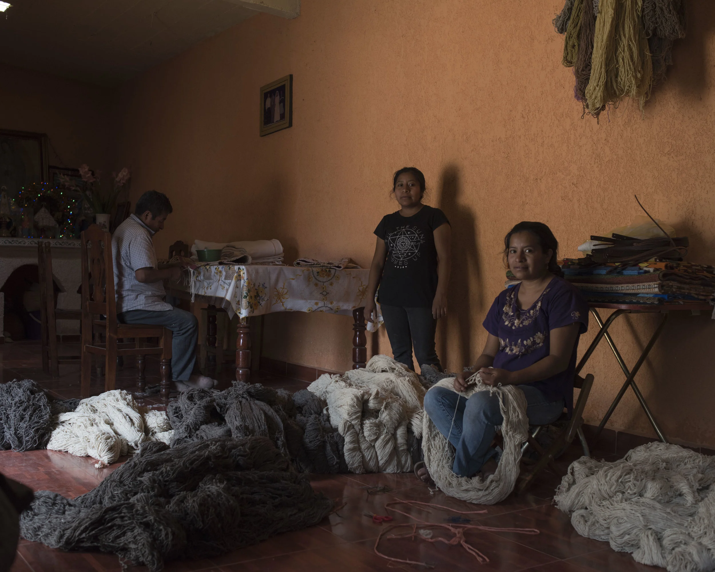 Virginia (left) and Isabel Martinez Mendoza, Teotitlan, OAX.