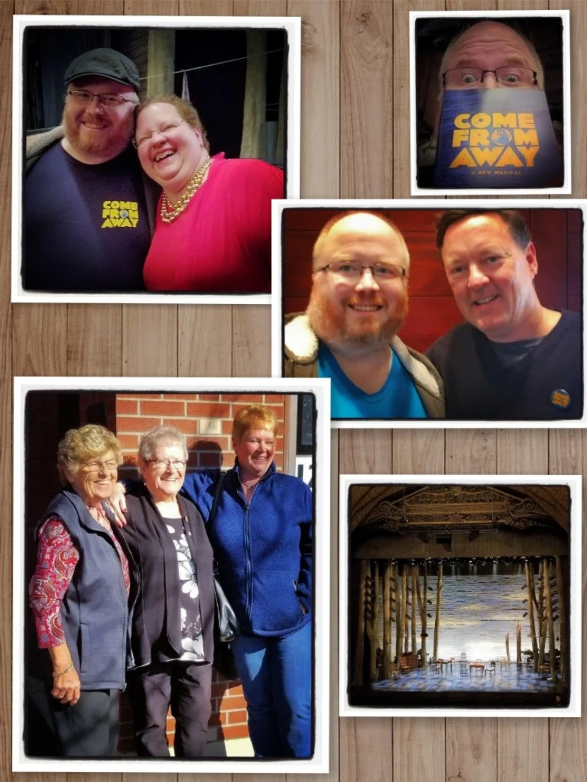 Top: With Diane Davis; Middle: with Kevin Tuerff; Bottom: Hannah, Beulah and Bonnie.