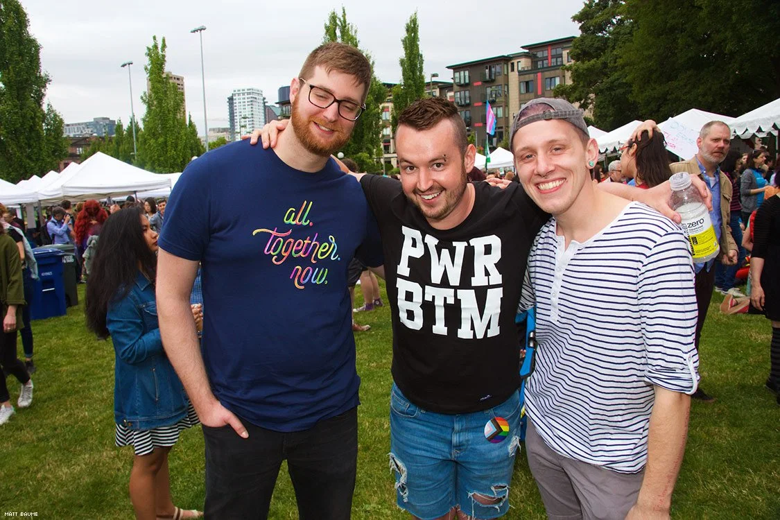 Ben and Carson! Sorry, Ben, no blinking! Photo by Matt Baume