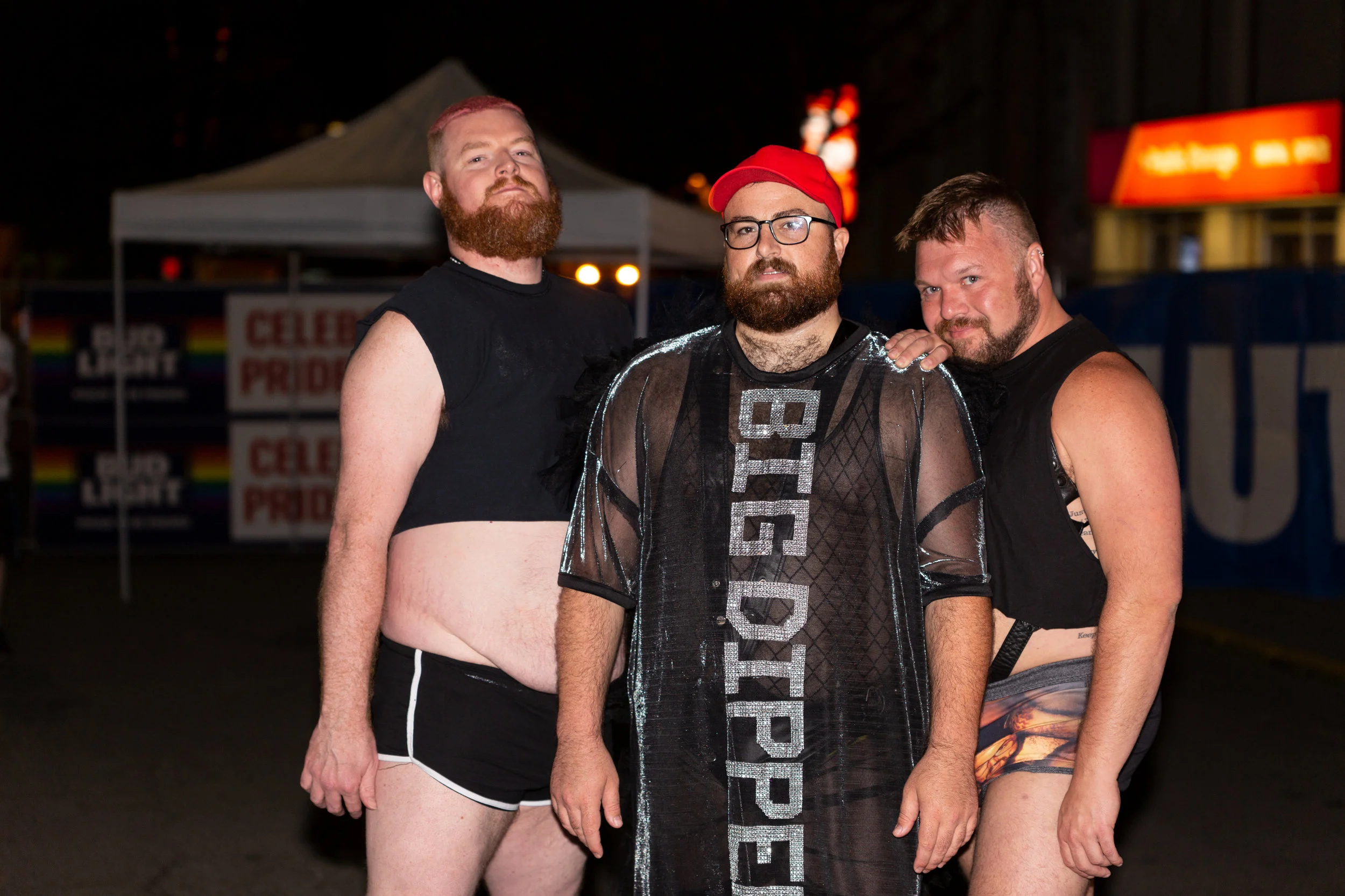 Big Dipper and his backup dancers, Jake McDermott and Aaron Ness