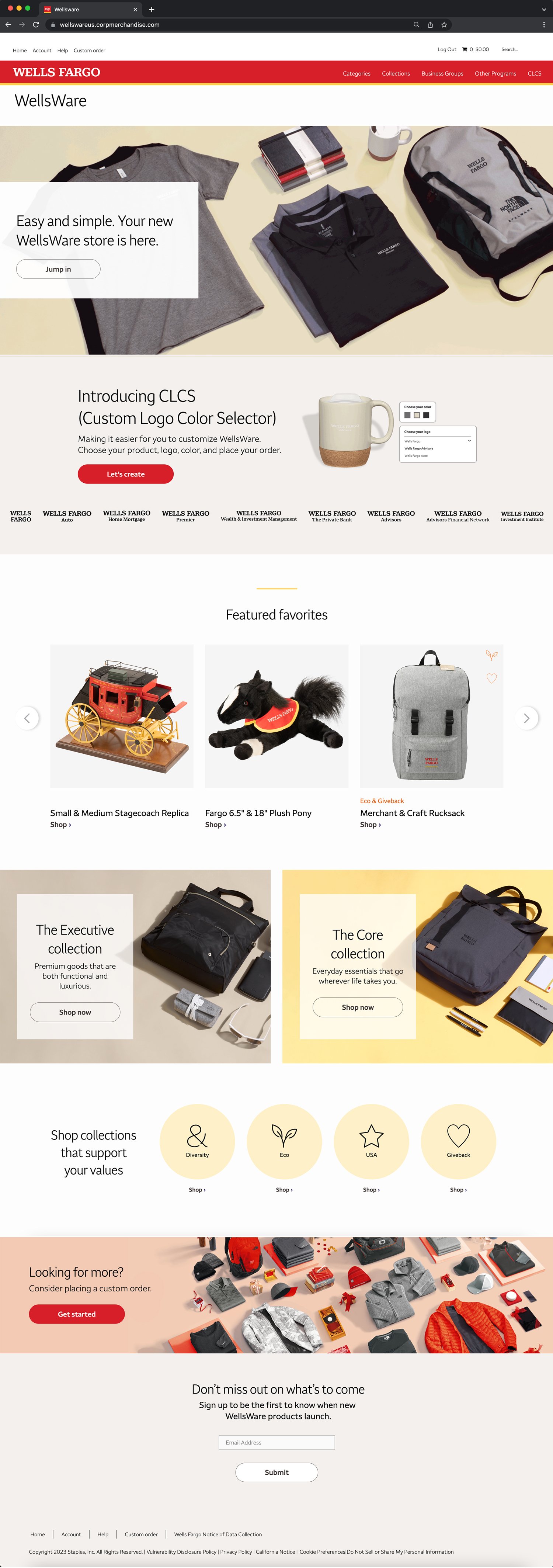 Wells Fargo WellsWare eStore 