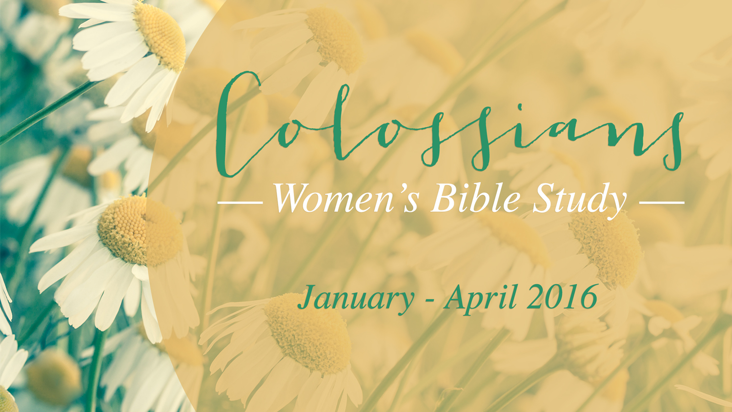 Colossians Bible Study | Winter 2016
