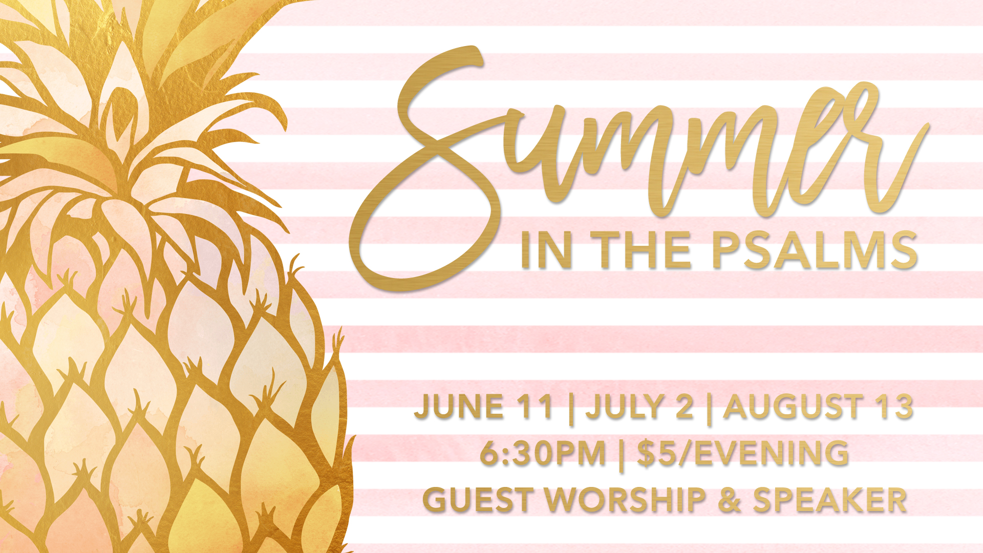 Summer in the Psalms | 2018