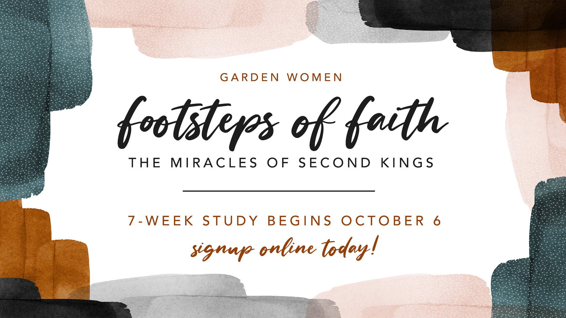 Footsteps of Faith Bible Study | Fall 2020