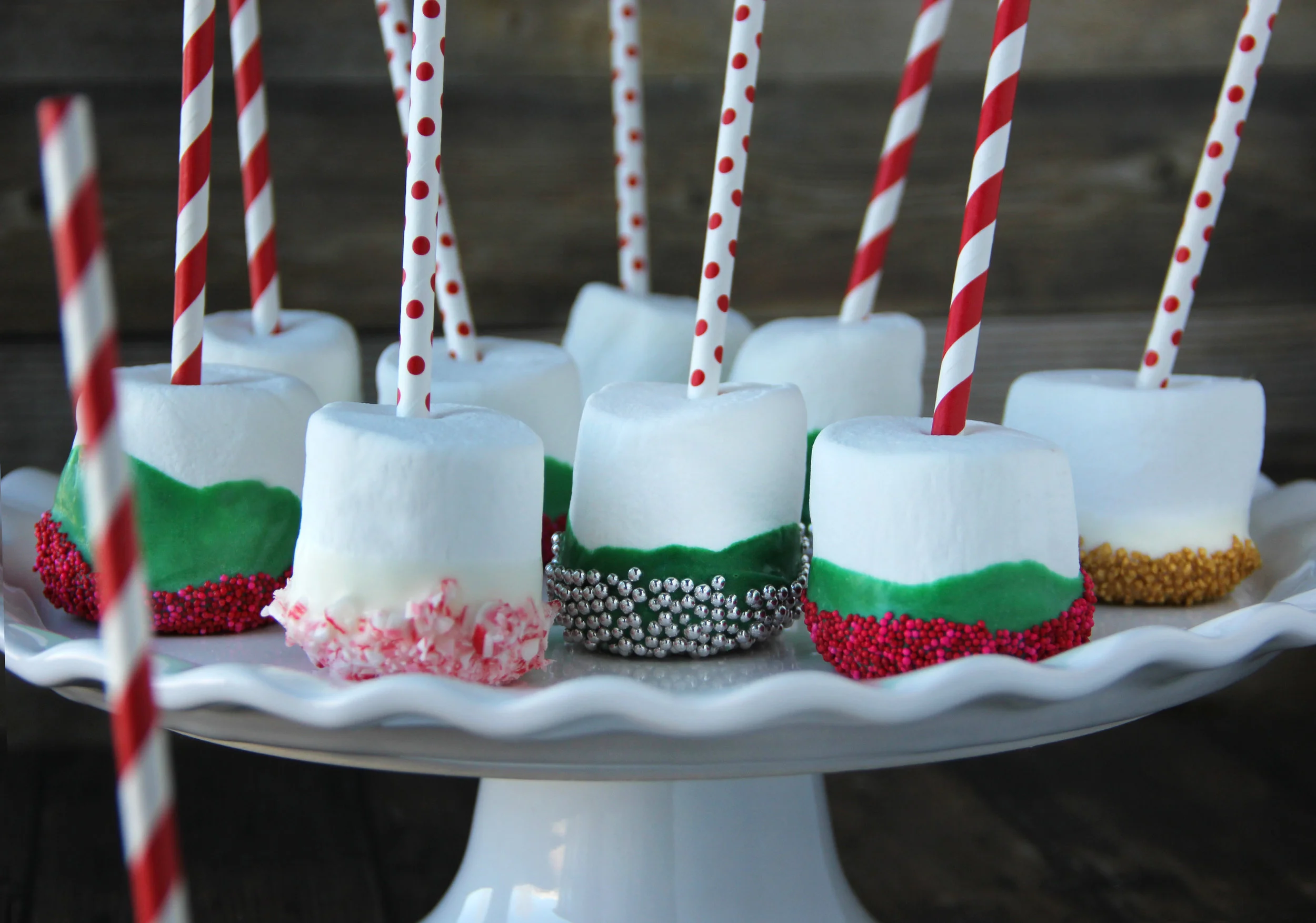 Chocolate Dipped Marshmallows