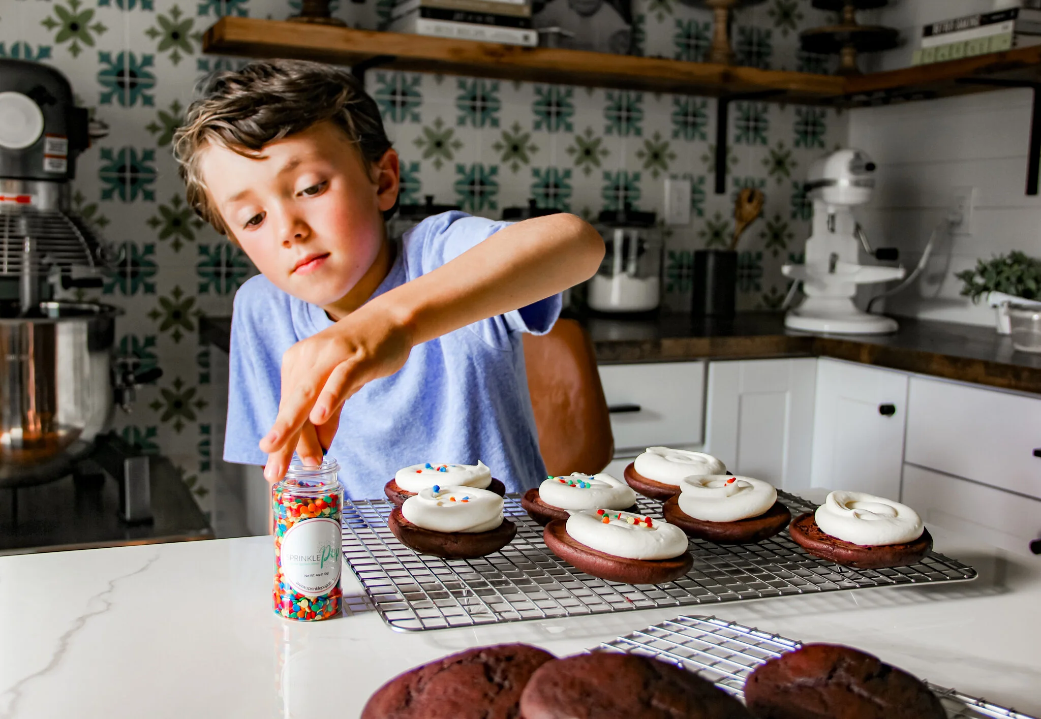 Killian is my most artistic and loves making beautiful cookies.