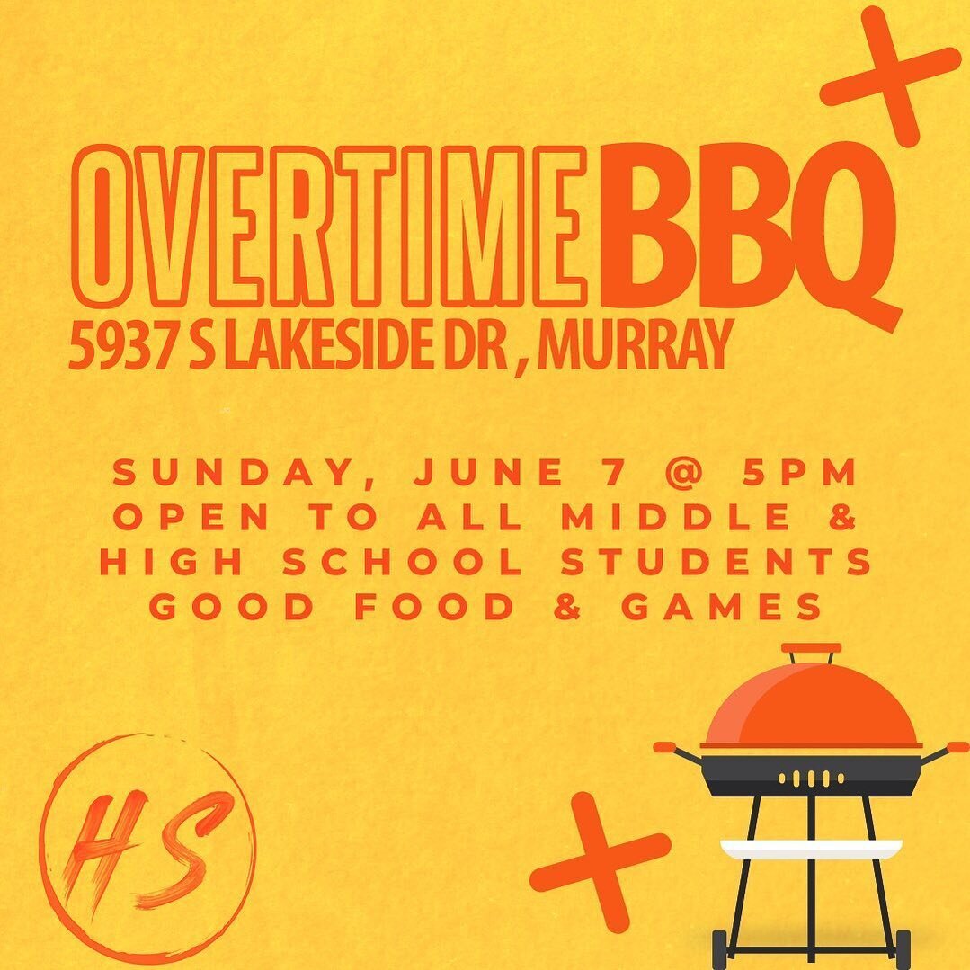 All middle and high school students are invited to our first Hope Students Overtime this Sunday evening at 5 as we kick off summer!